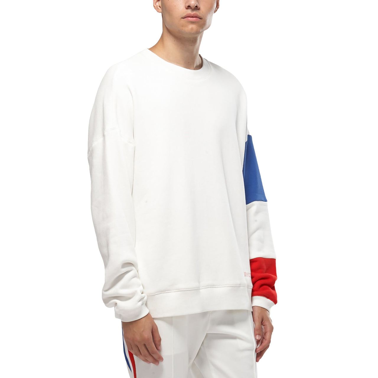 Konus Men's Color Blocked Sweatshirt in White