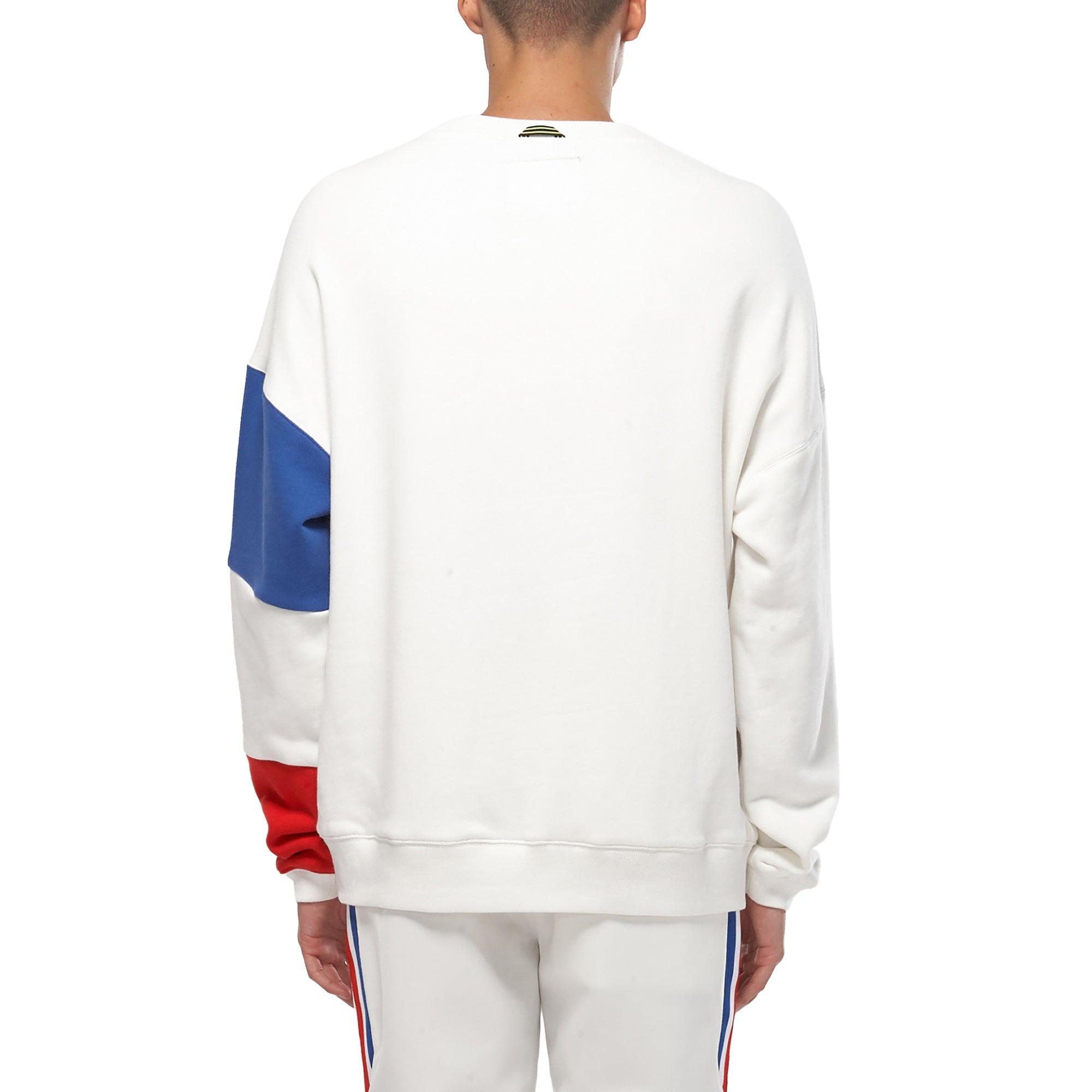 Konus Men's Color Blocked Sweatshirt in White