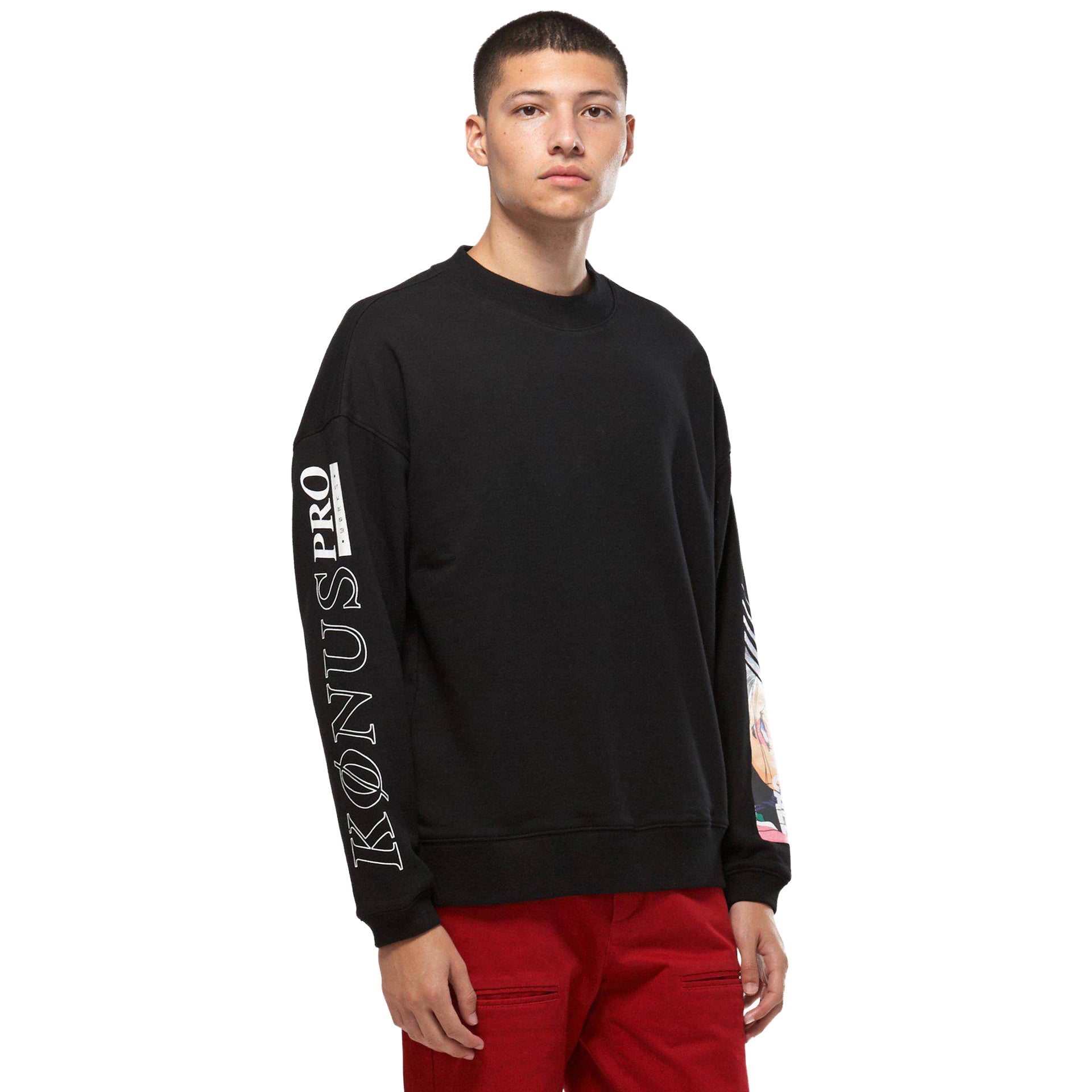 Konus Men's Oversize Sweatshirt In Black