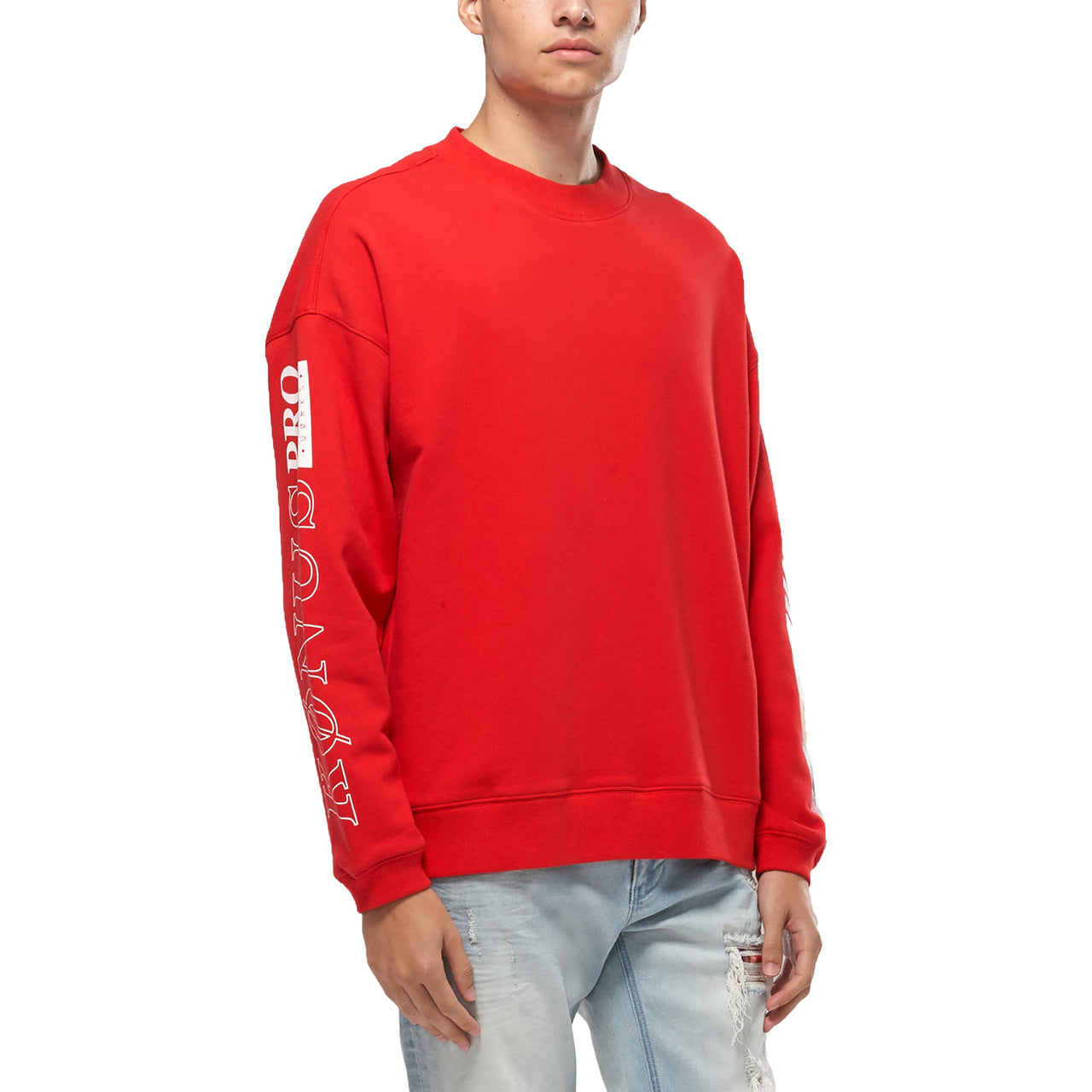 Konus Men's Oversize Sweatshirt in Red
