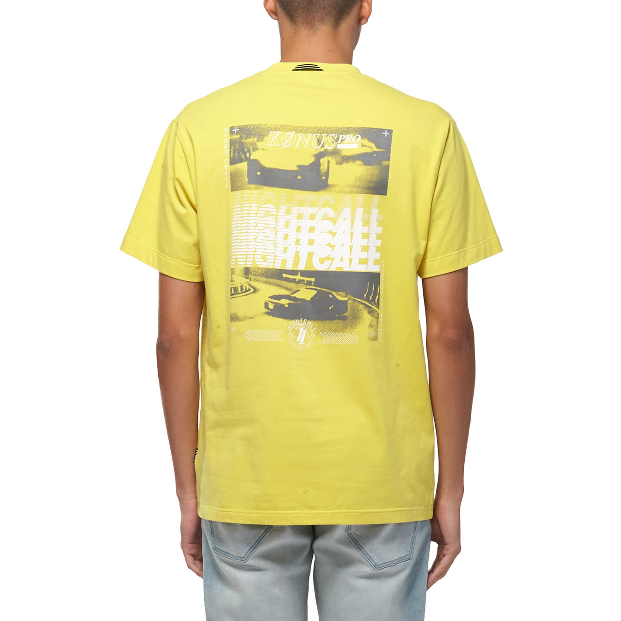 Konus Men's Graphic Tee in Yellow