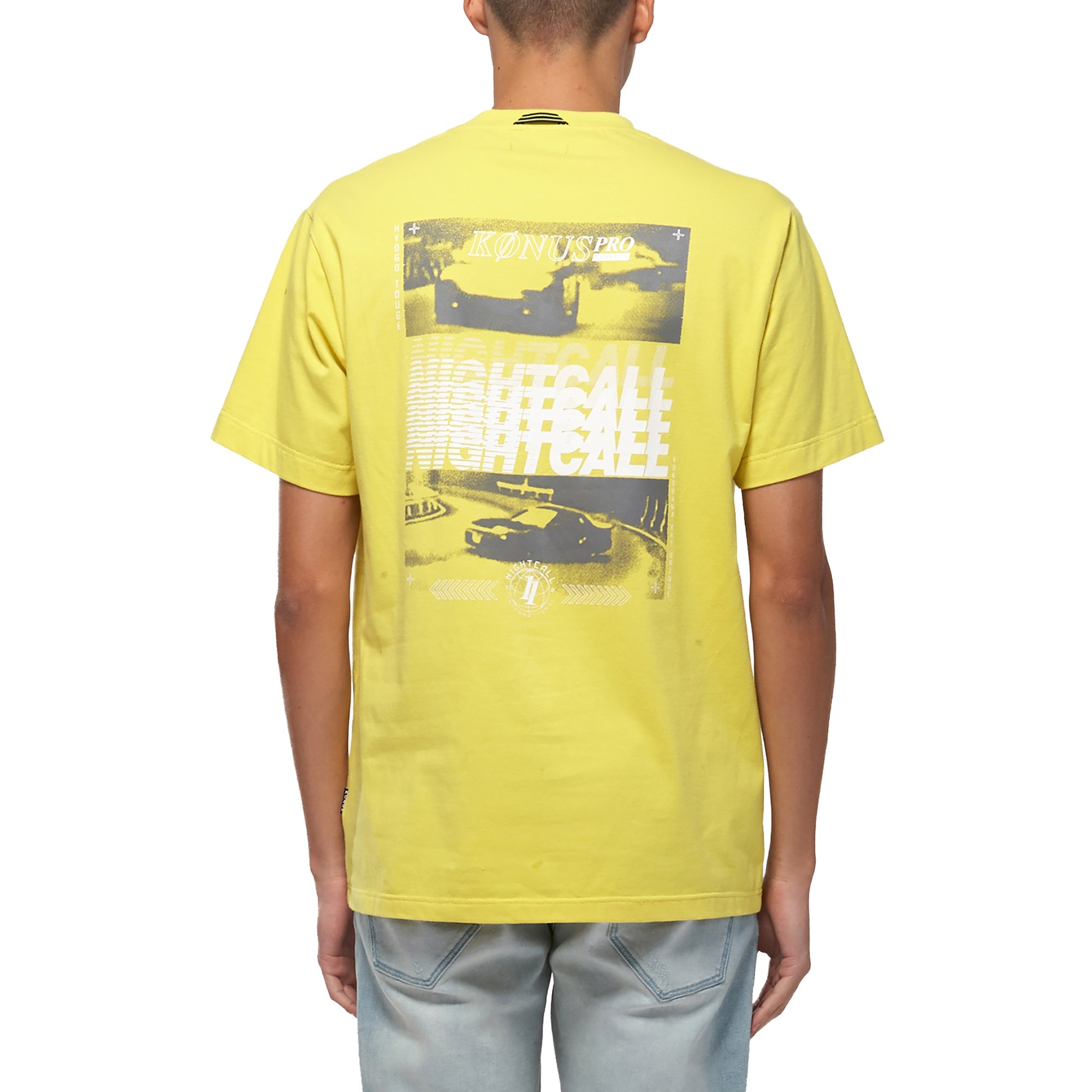 Konus Men's Graphic Tee in Yellow