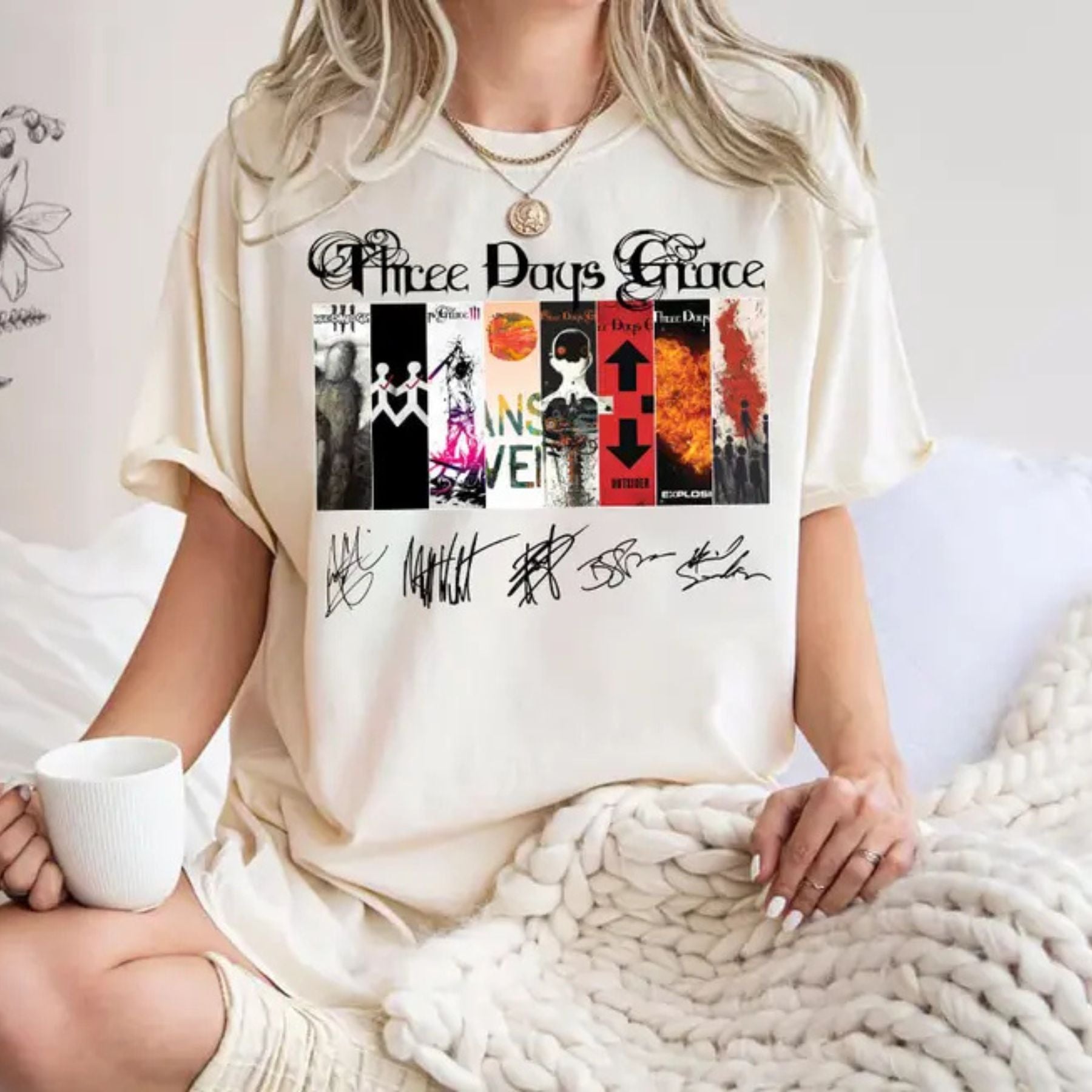 TDG Album T-Shirt - Three Days Grace Rock Band Tee, Unisex Concert Outfit