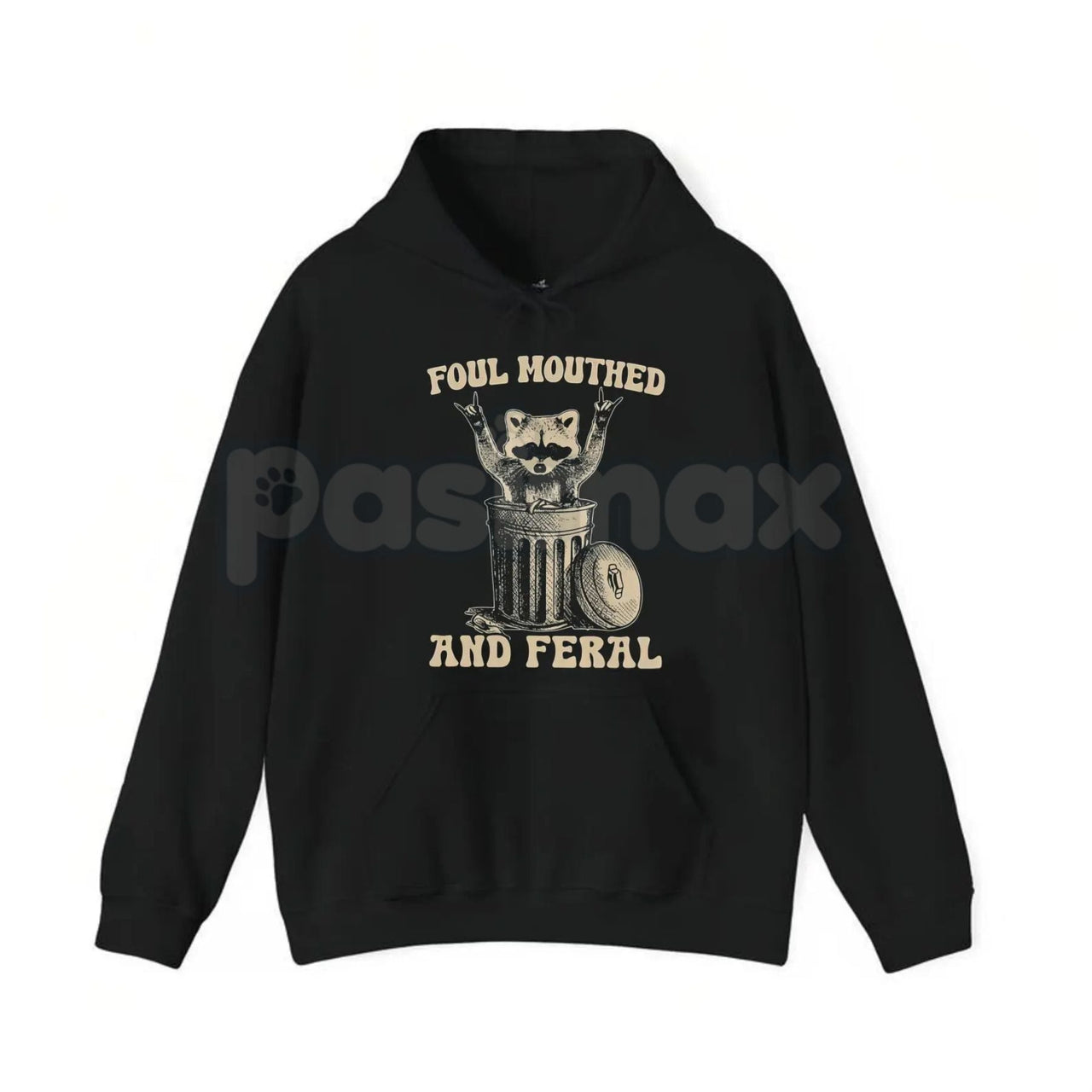 Foul Mouthed and Feral Raccoon T-Shirt – Funny Trash Panda Hoodie & Sarcastic Chaos Sweatshirt