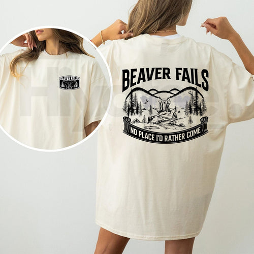 "Beaver Falls" Funny Men's T-Shirt – Humorous Vintage Style Graphic Tee