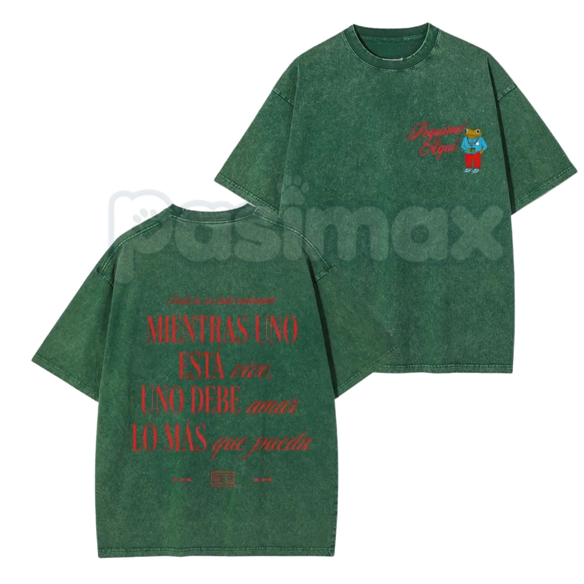 Seguimo Aqui Sapo Concho Washed T-Shirt – Puerto Rican Reggaeton Streetwear, Perreo Babe Graphic Tee