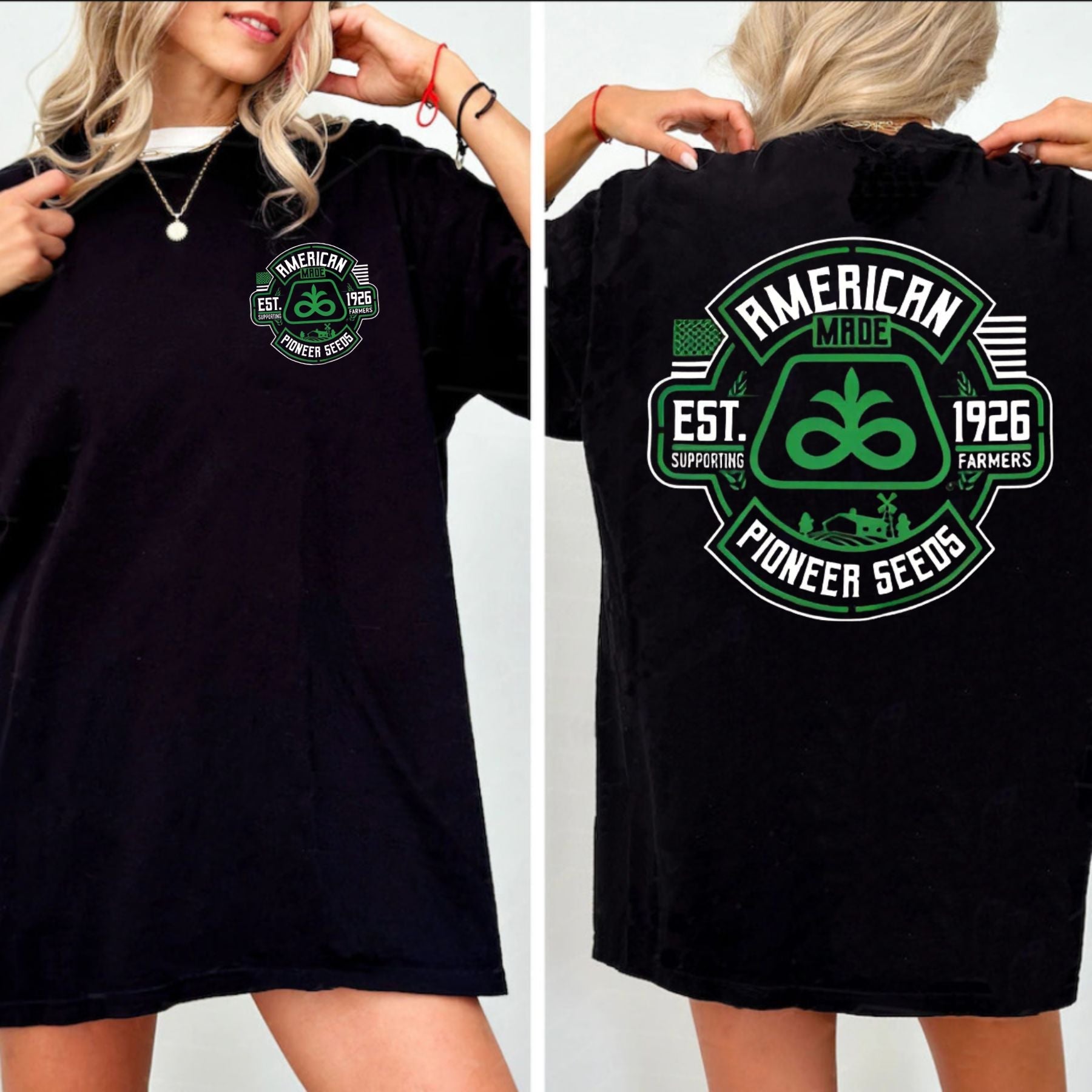 Pioneer Seeds T-Shirt - Farming & Ranching Apparel, American Heritage Graphic Tee