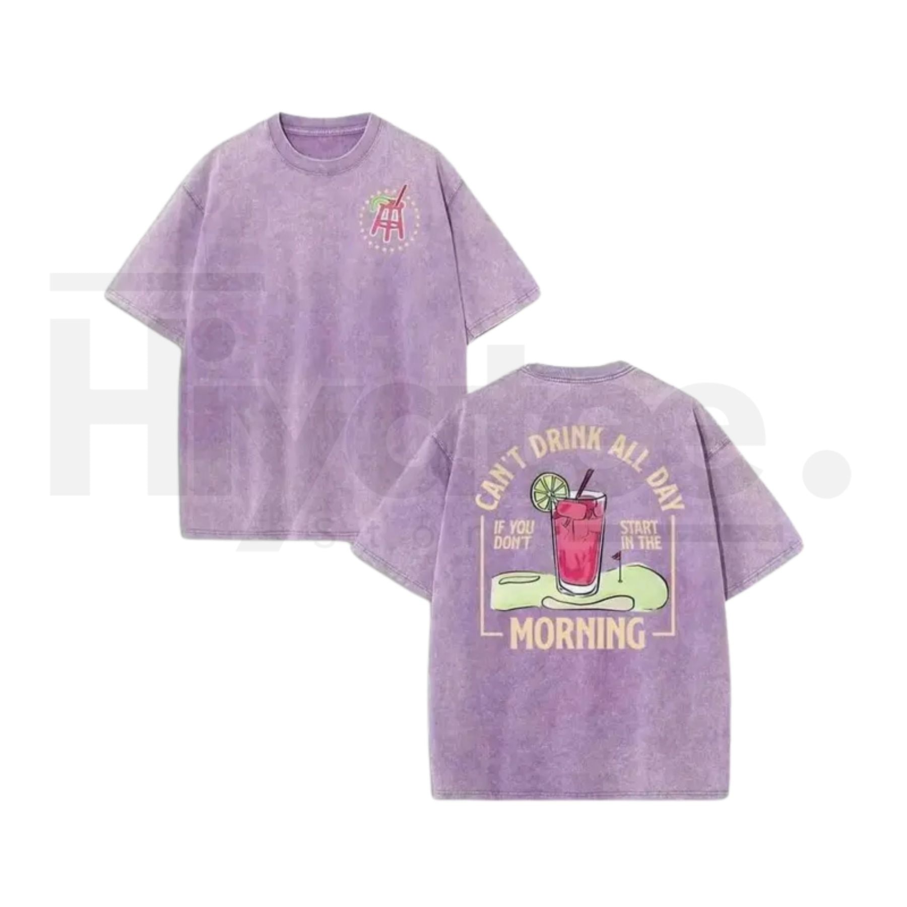 Retro Y2K Graphic Vintage Washed T-Shirt – Oversized Double-Sided Cotton Tee