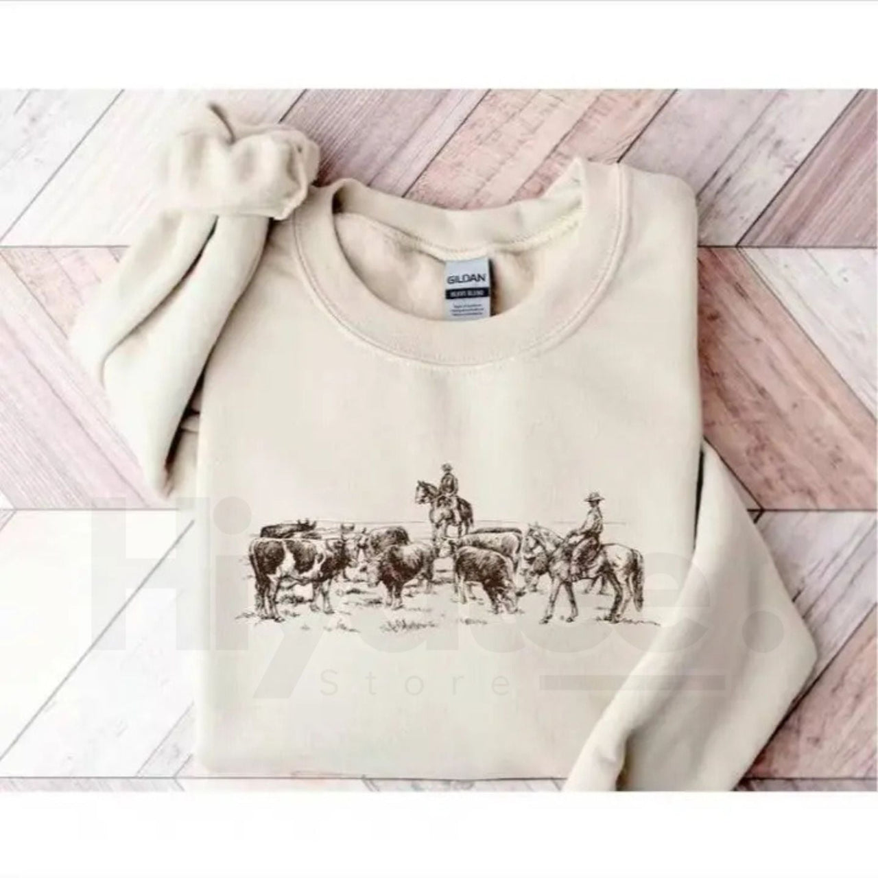 Cowboy Rodeo Sweatshirt: Vintage Horse Western Graphic for Men and Women
