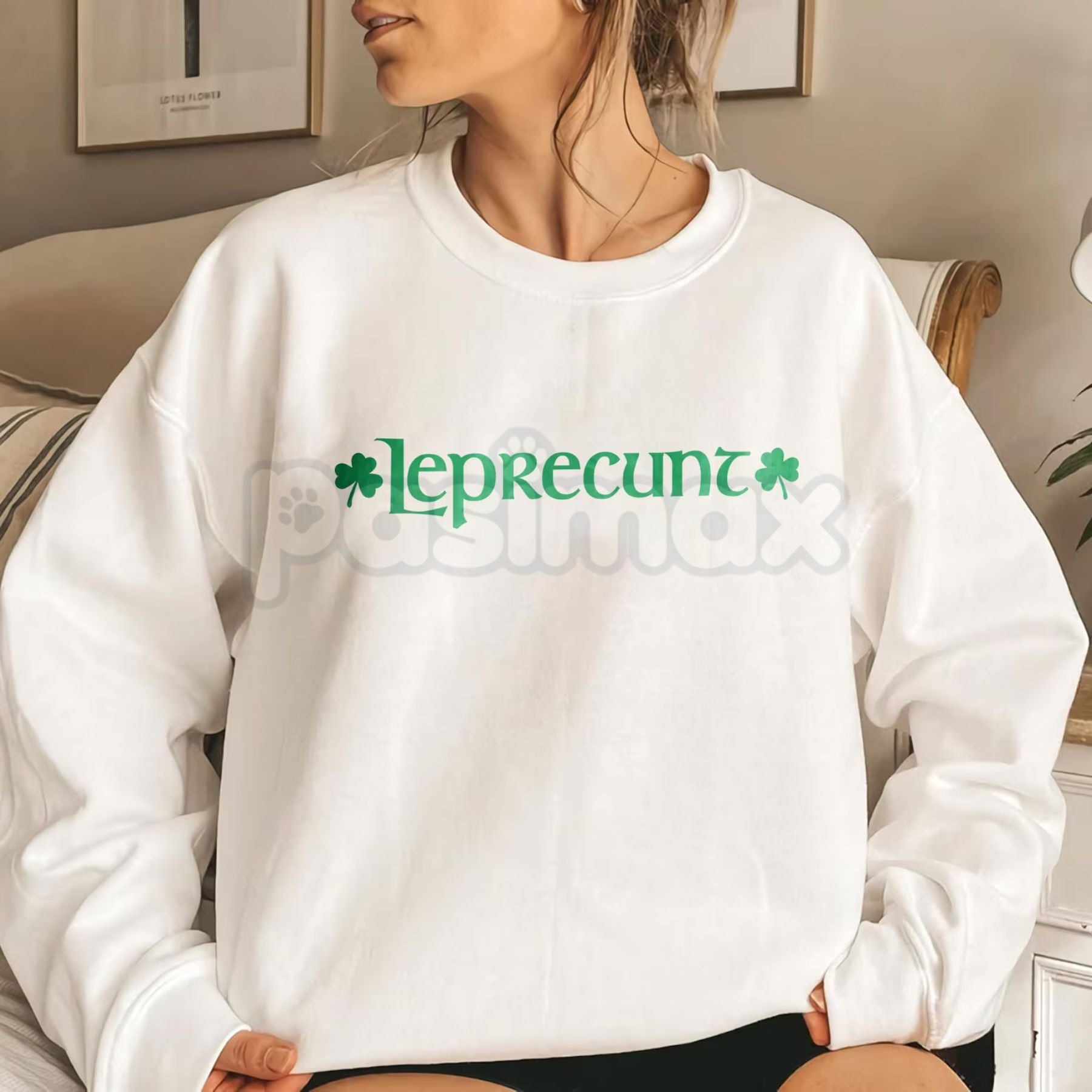 Retro Leprecunt Women's Baby Tee – Vintage 70s St. Patrick's Day T-Shirt & Sarcastic Irish Crop Top