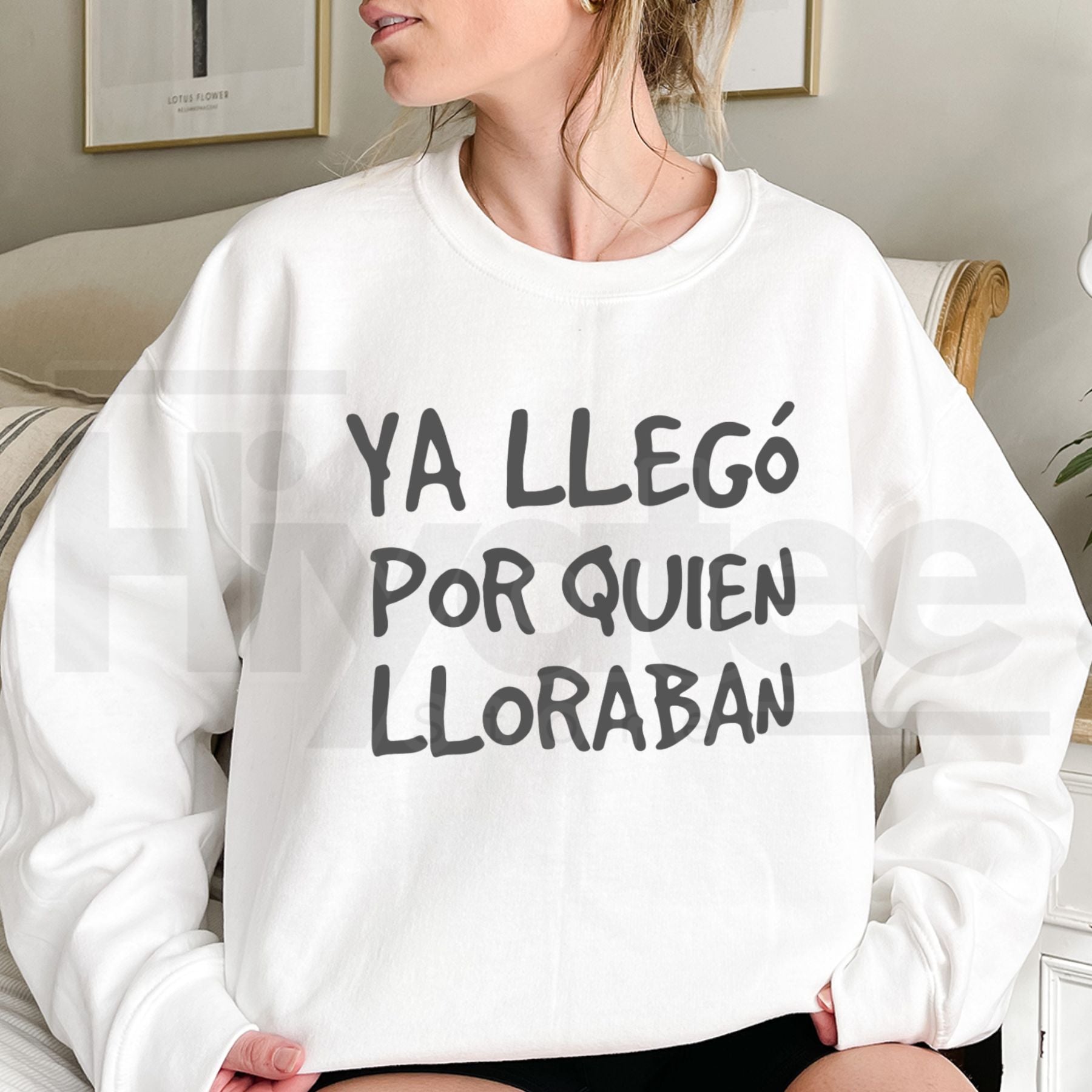 Ya Llego Por Quien Lloraban Spanish Quote Shirt: Funny Sarcastic Long Sleeve Tee