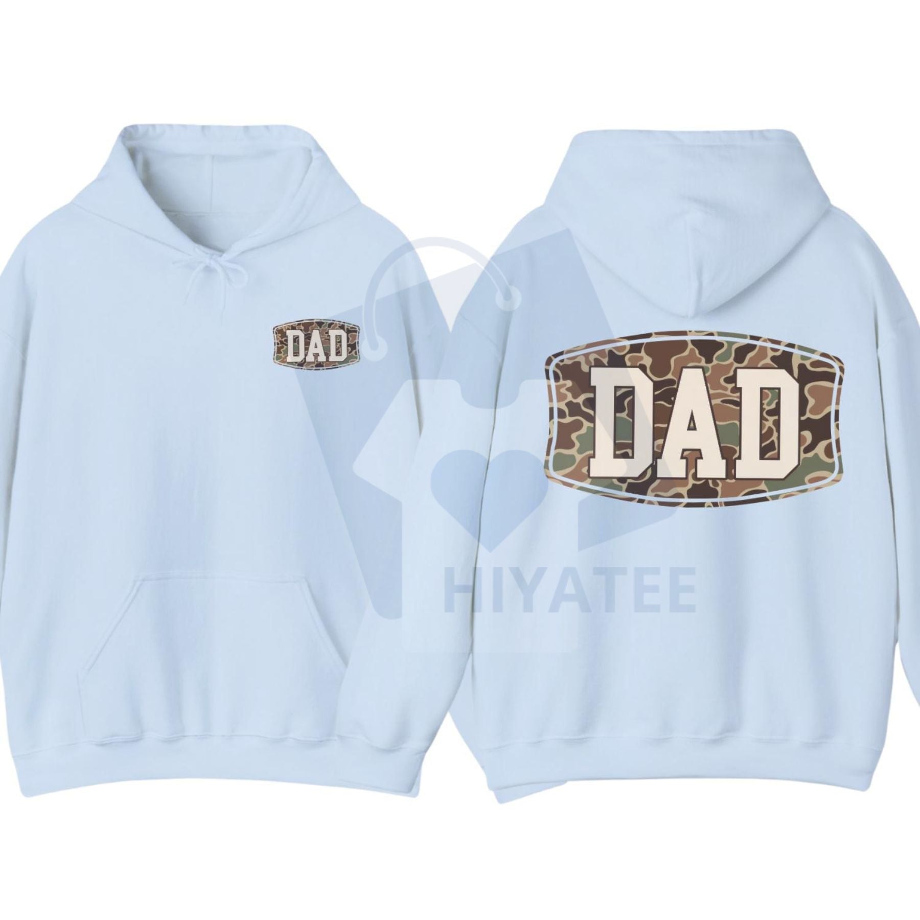 Camo Dad 2-Sided Hoodie – Funny Camouflage Graphic Pullover