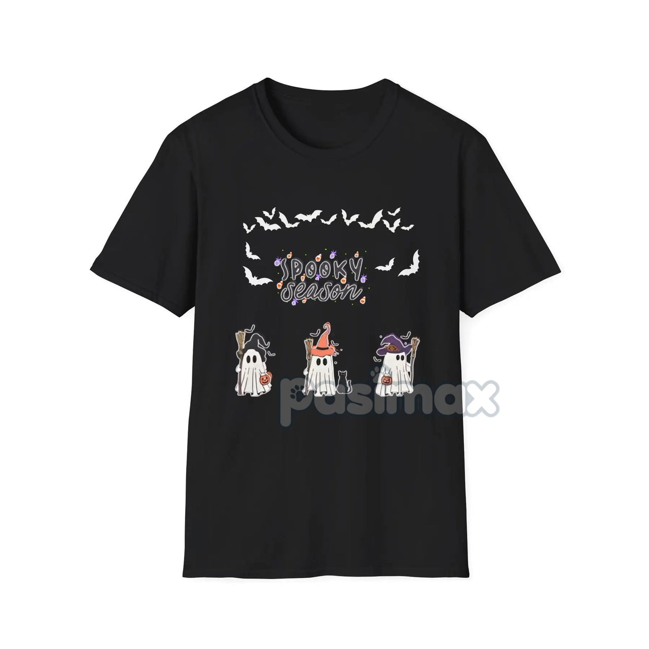 Spooky Boo Ghost T-Shirt - Cute Halloween Ghost Tee, Simple Spooky Apparel