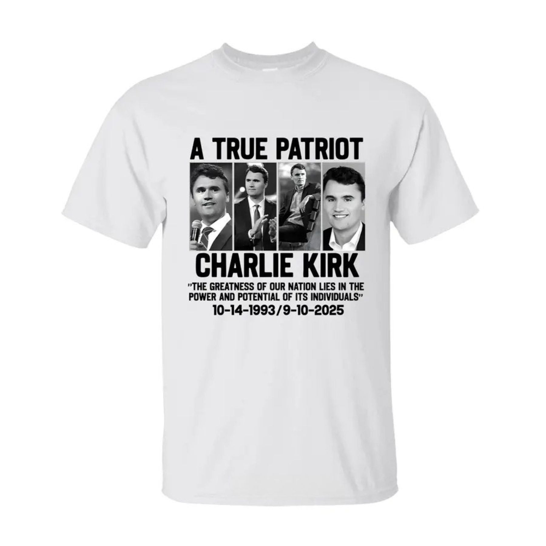 Charlie Kirk Patriotic T-Shirt - 