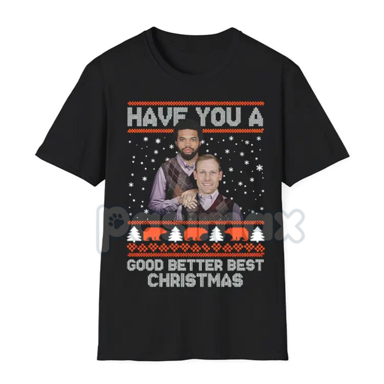 Good Better Best Christmas Football T-Shirt - Funny Ugly Sweater Pattern Tee, Holiday Game Day Apparel, Football Fan Seasonal Graphic Shirt