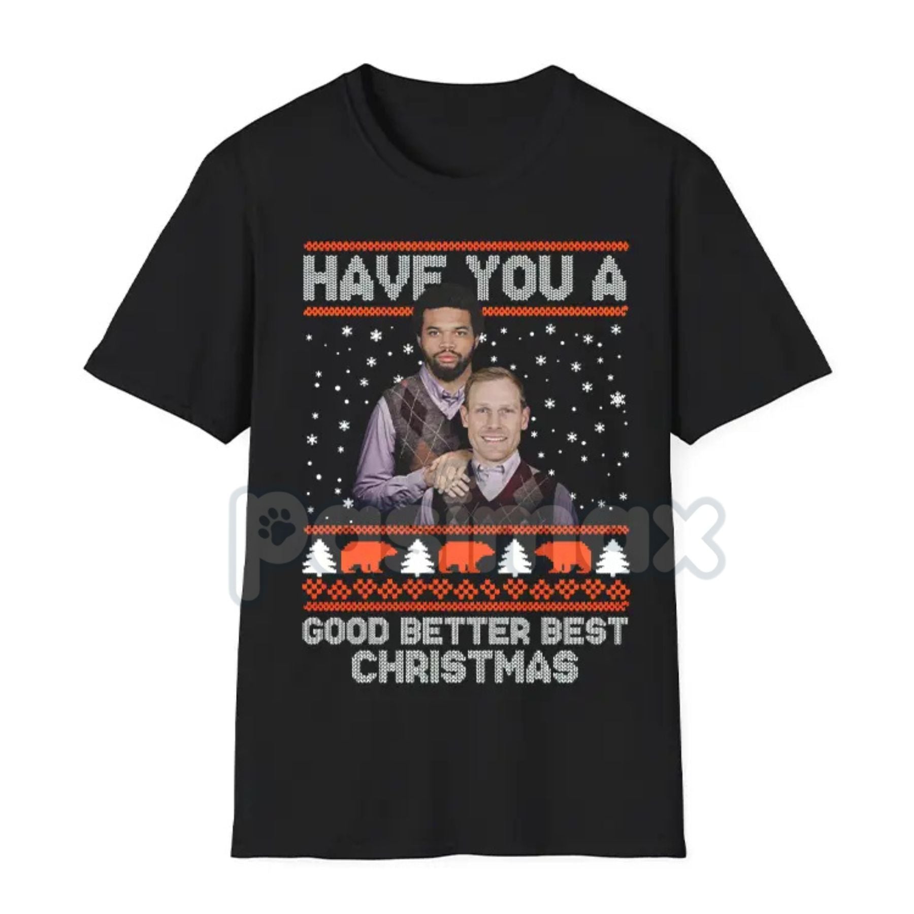 Good Better Best Christmas Football T-Shirt - Funny Ugly Sweater Pattern Tee, Holiday Game Day Apparel, Football Fan Seasonal Graphic Shirt