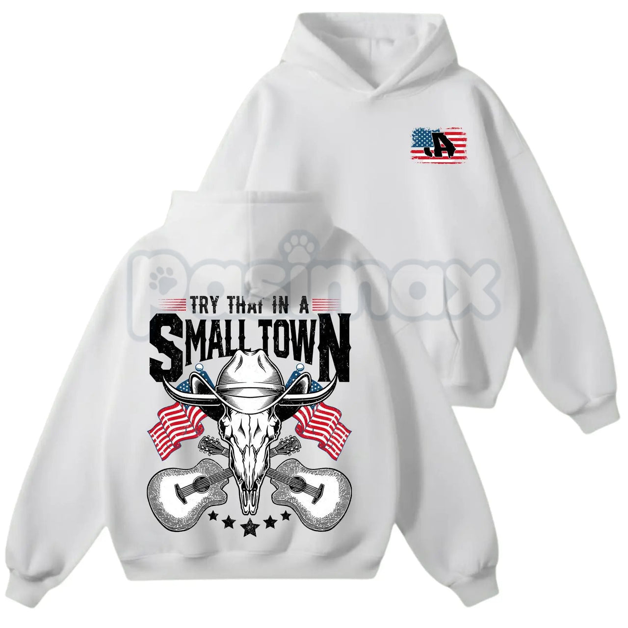 Try That In A Small Town Hoodie – Vintage Country Music JA Shirt & Retro Western Movie Sweatshirt