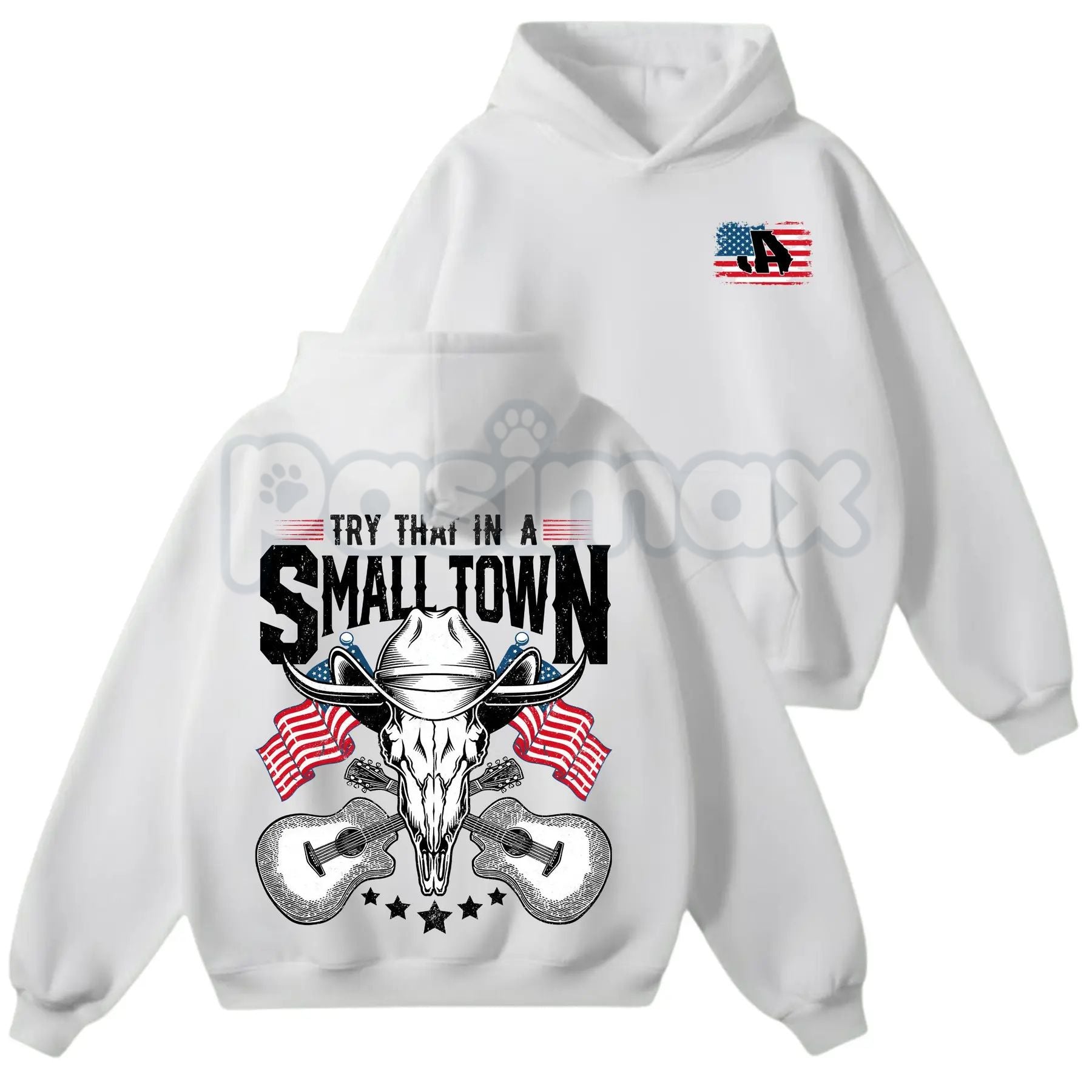 Try That In A Small Town Hoodie – Vintage Country Music JA Shirt & Retro Western Movie Sweatshirt