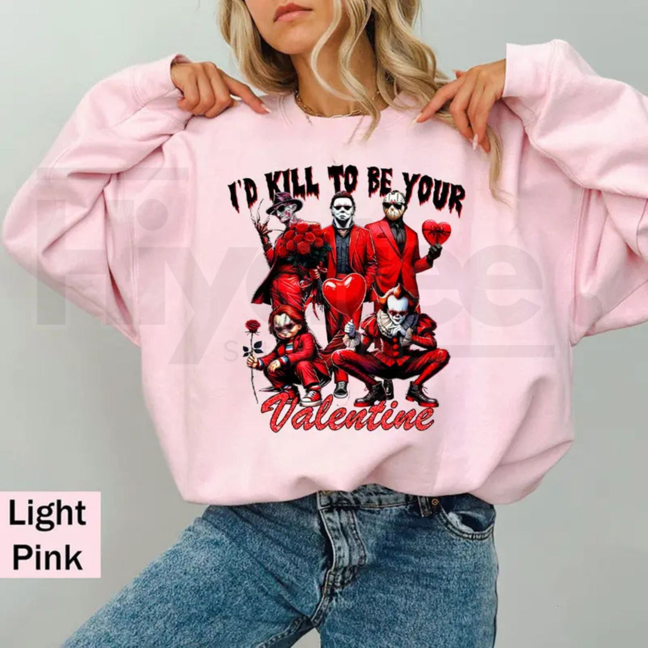 Galentine's Gang Sweatshirt: Retro Valentine’s Day Movies Graphic Tee
