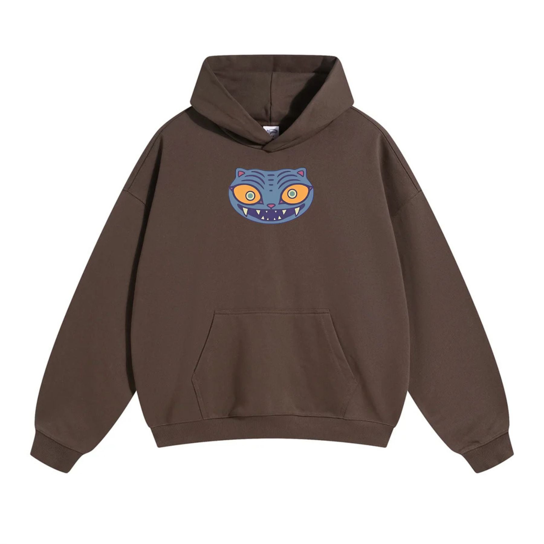 Derpy Tiger Zoey Hoodie – Cute & Funny Animal Graphic Pullover, Adorable Unisex Gift