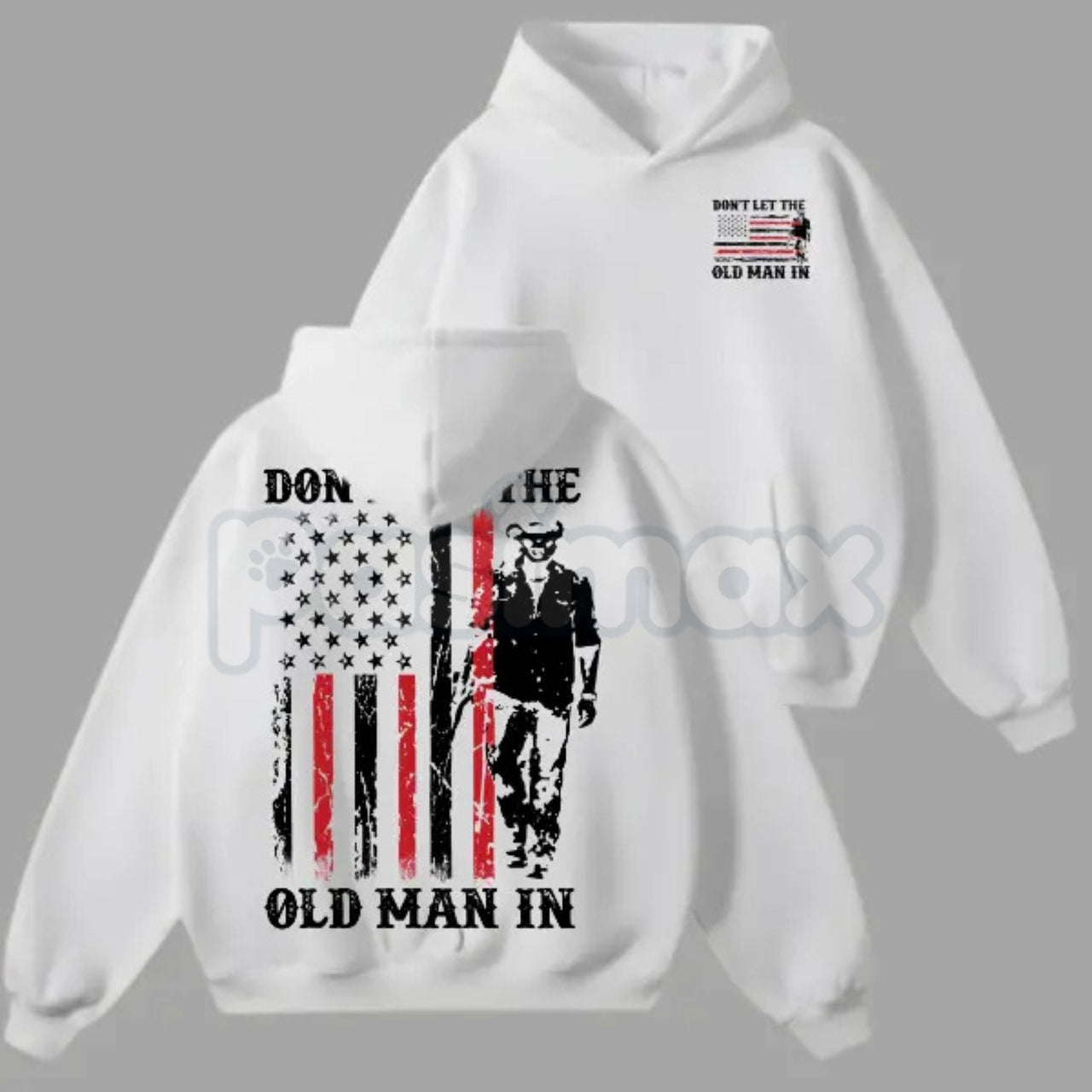 Don’t Let the Old Man In Hoodie – Inspirational Country Music Slogan Pullover, Vintage Staying Young Aesthetic Sweatshirt, Unisex Rugged Apparel