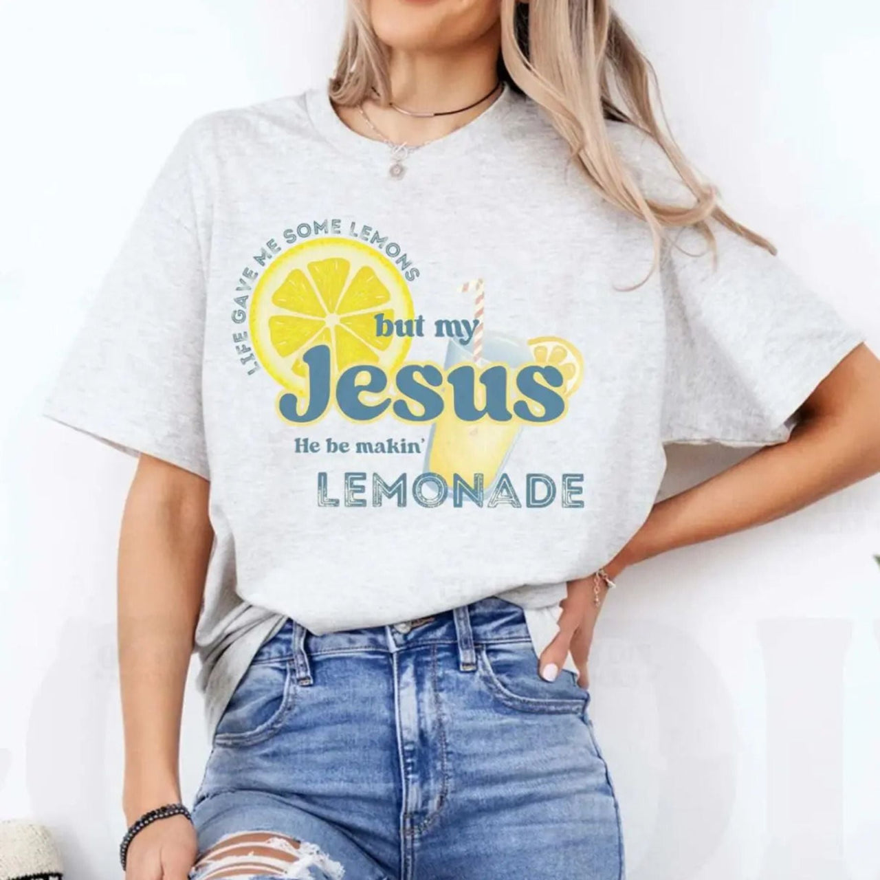 Inspirational Christian Shirt – Lemonade Faith Tee, 