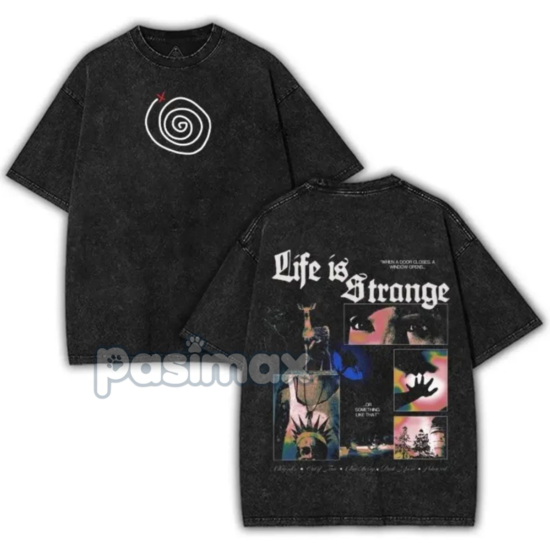 Life is Strange Washed T-Shirt – 2-Sided Vintage Retro Gaming Graphic Tee