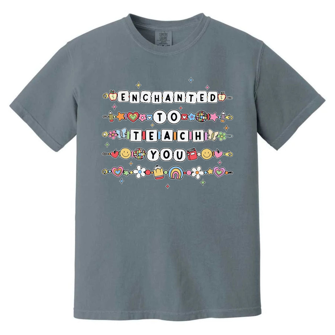 Teacher Appreciation T-Shirt – Back to School Friendship Bracelet Tee, First Day of School Shirt, Cute Teacher Gift, Comfort Colors