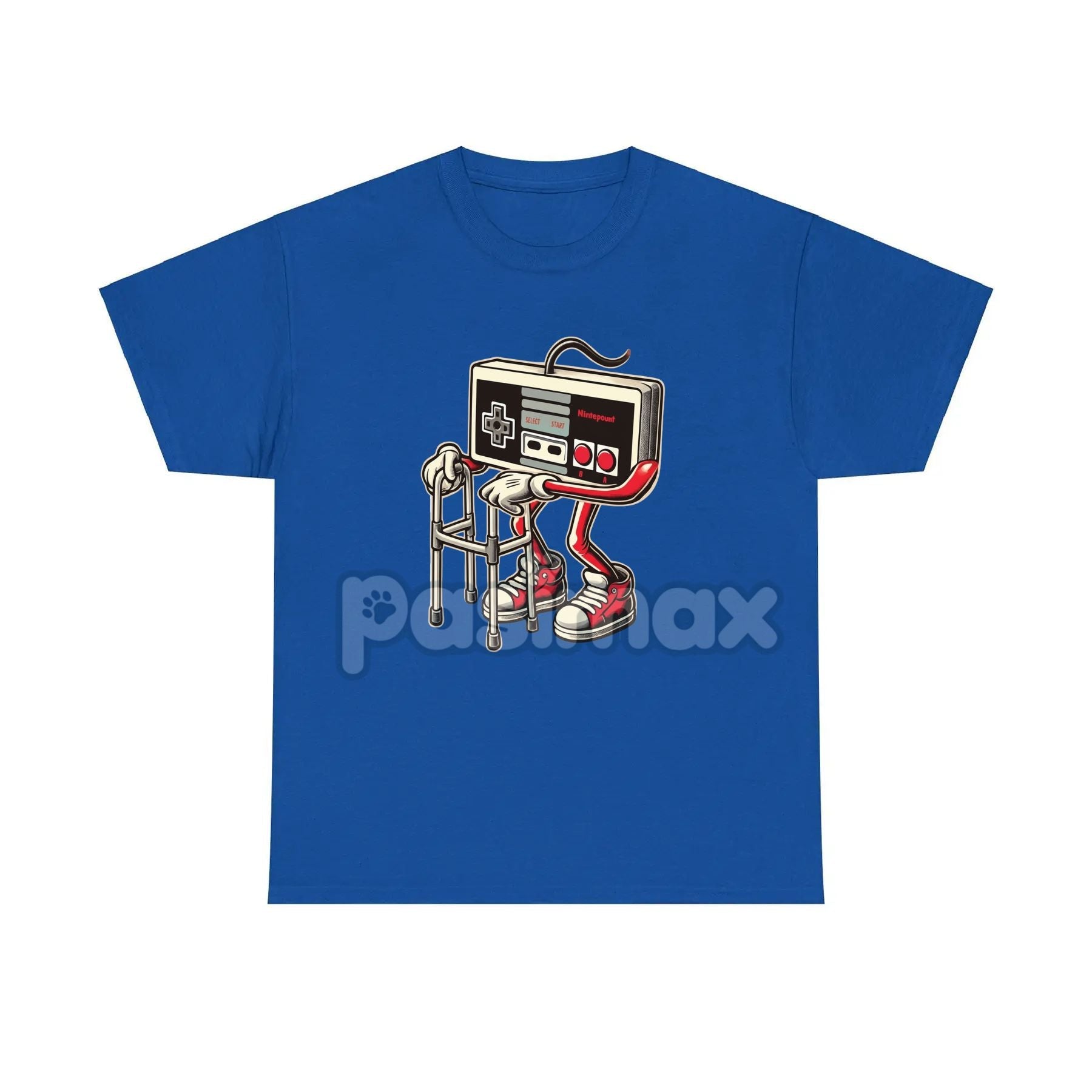 Retro Gaming Pattern T-Shirt - Fun Old Video Game Console Design, Nostalgic Gamer Tee