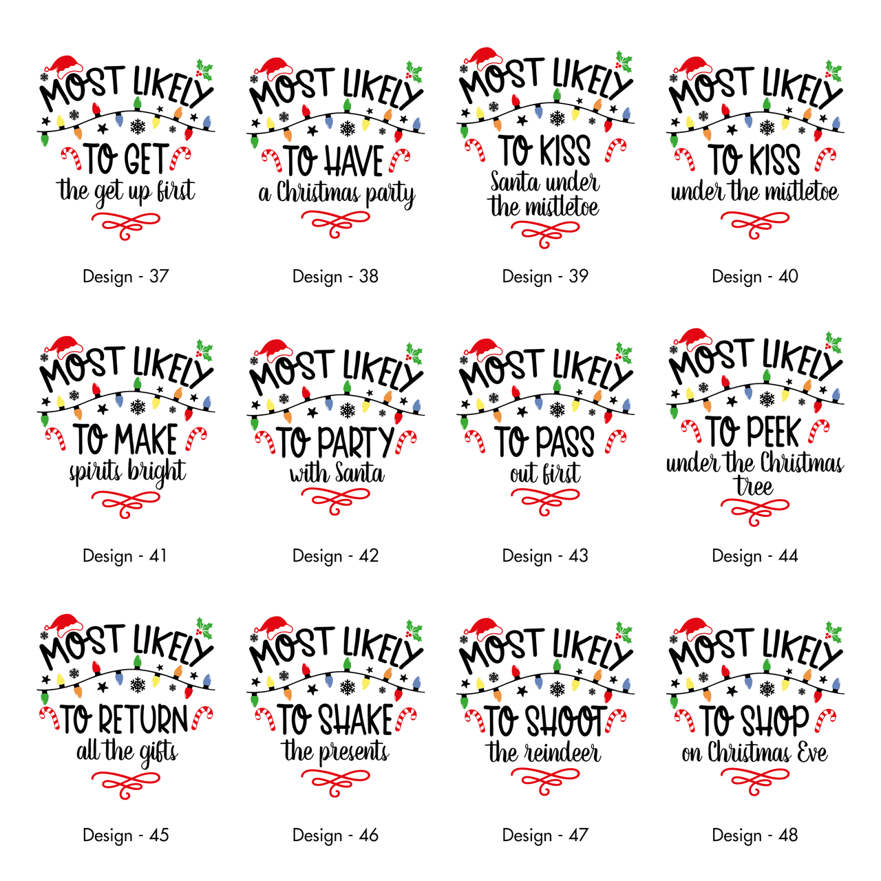 Most Likely To Christmas Family Tees For Holiday Memories And Cozy Gatherings Comfort Colors Tee