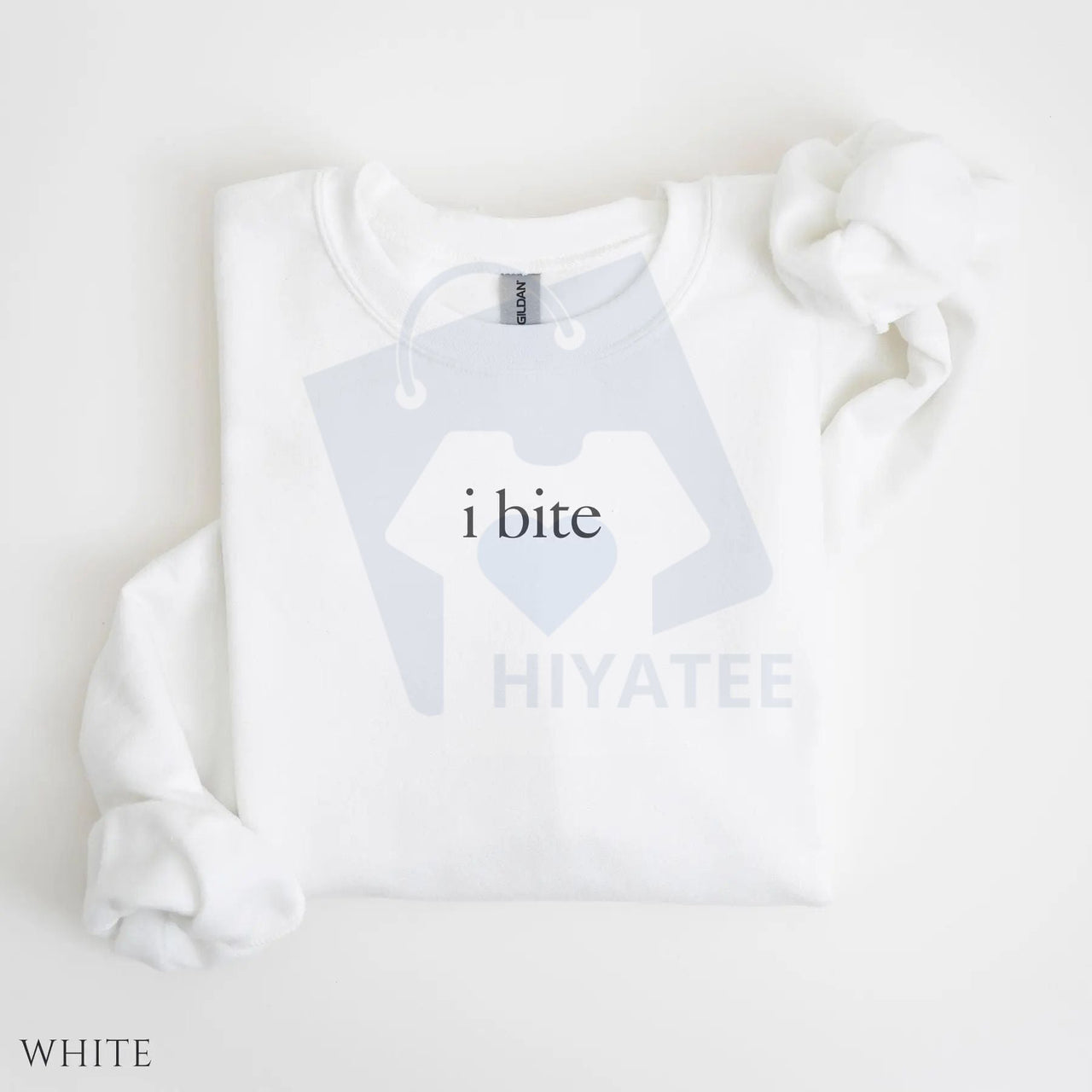 I Bite Sweatshirt: Funny Unhinged Sarcastic Meme Sweater, Humorous Introvert Slogan Pullover, Unique Gag Gift