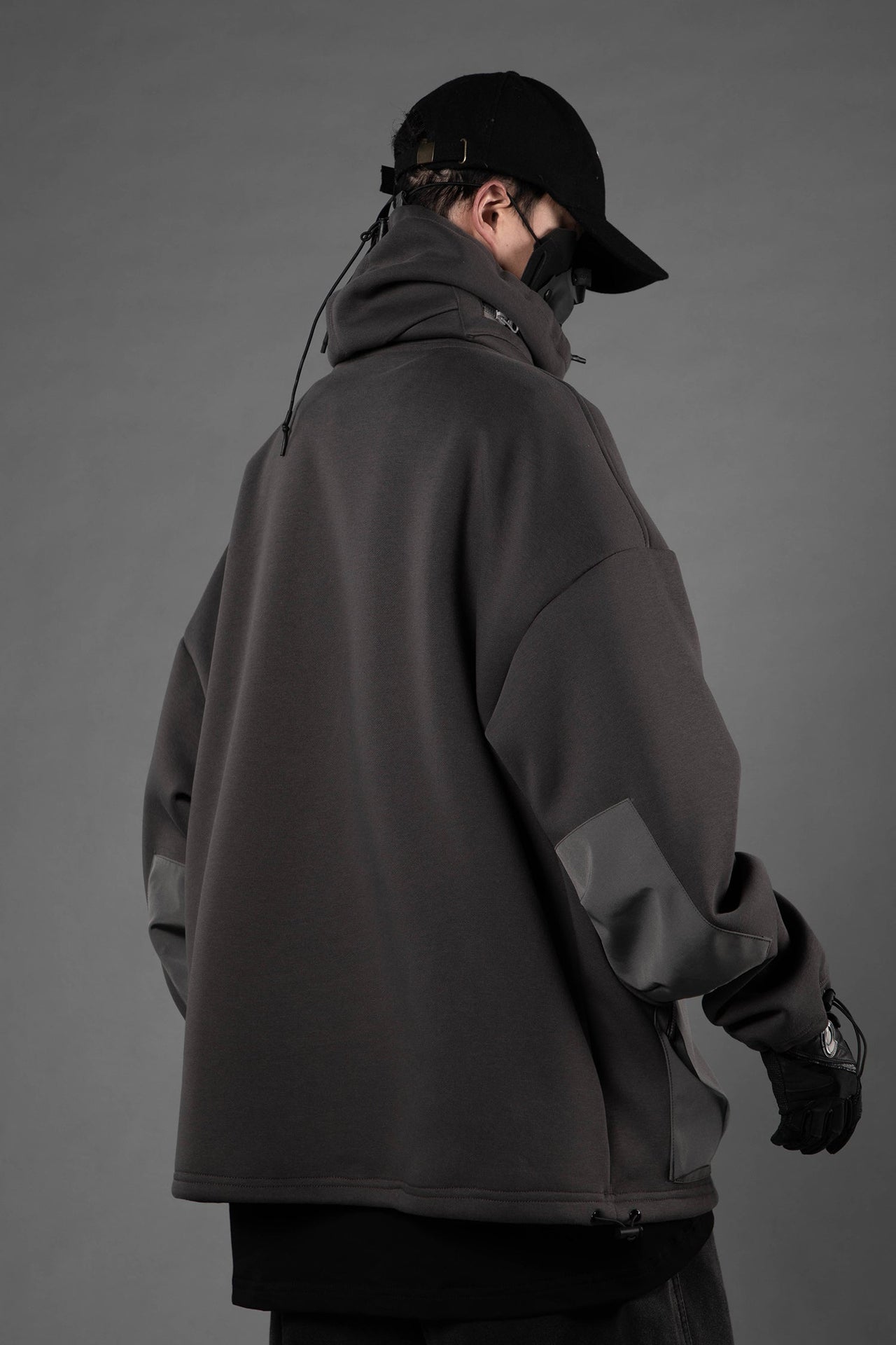 HiH33 Grey Utility Hoodie