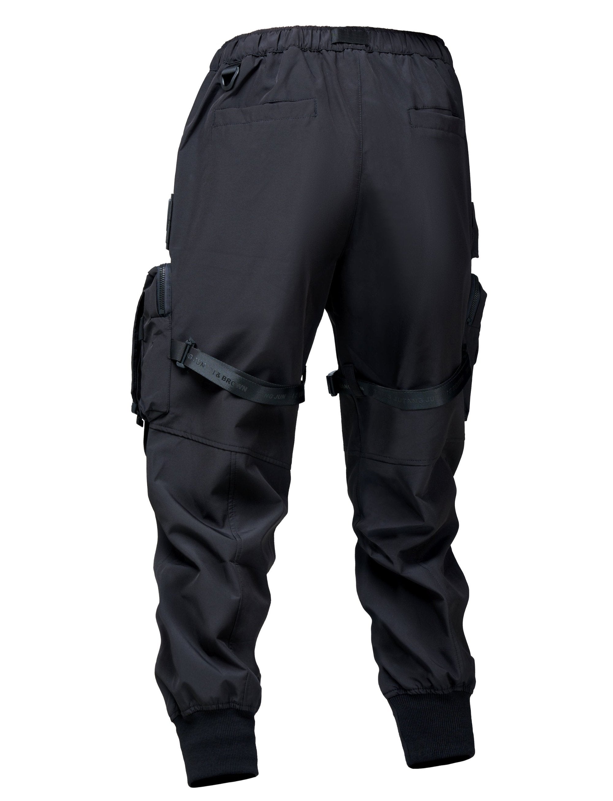 IBP440 Matte Black Paratrooper Joggers