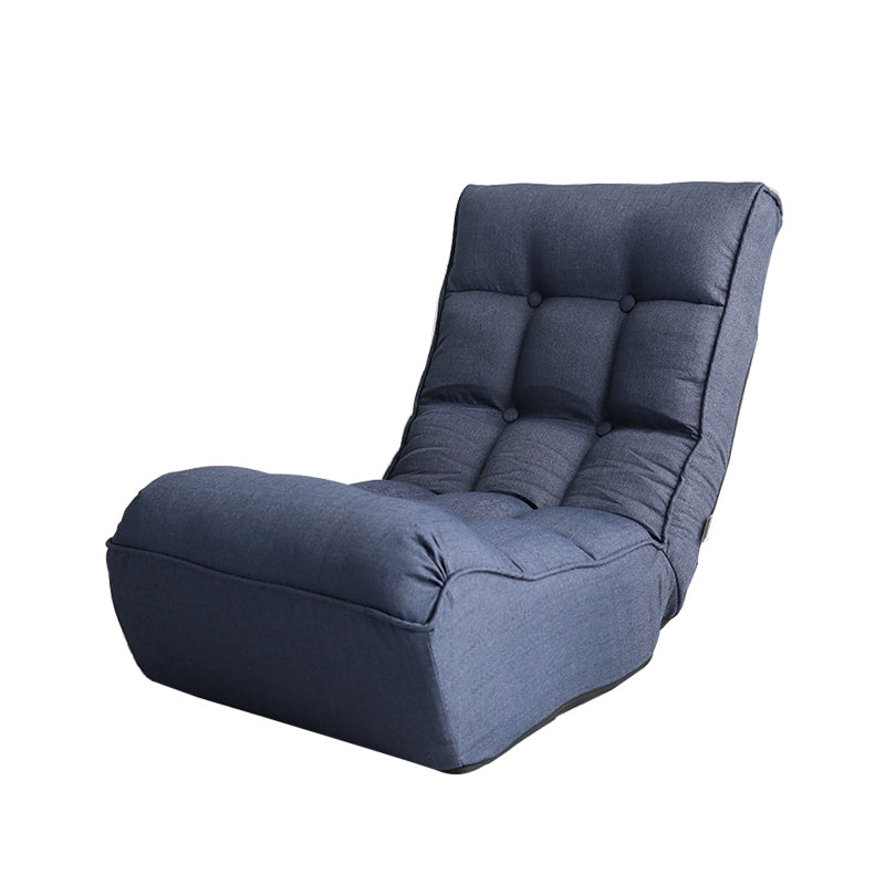 Single sofa reclining chair Japanese chair lazy sofa tatami balcony reclining chair leisure sofa adjustable chair,Navy