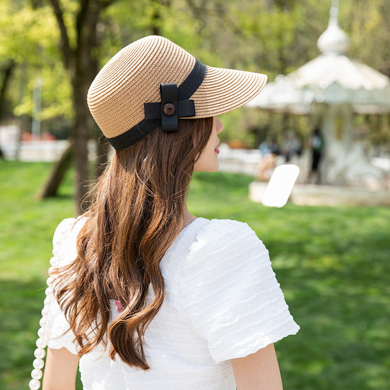 Straw Equestrian Hat Women's Outdoor Beach Casual Hat