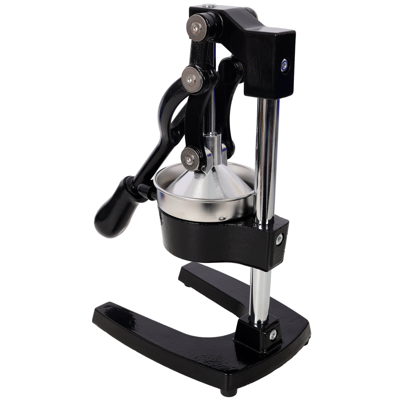 Cast Iron Citrus Juicer , Extra-Large Commercial Grade Manual Hand Press , Heavy Duty Countertop Squeezer for Fresh Orange Juice ,Black Color