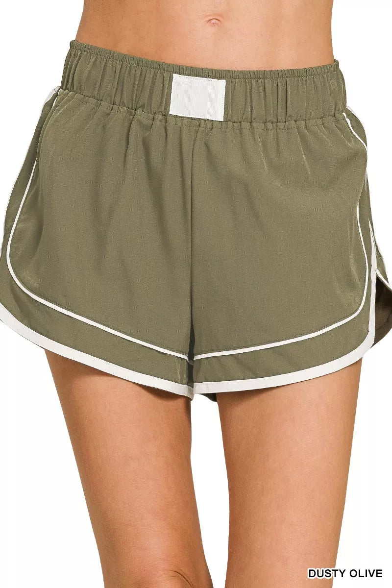 Zenana Soft Woven Lined Dolphin Shorts