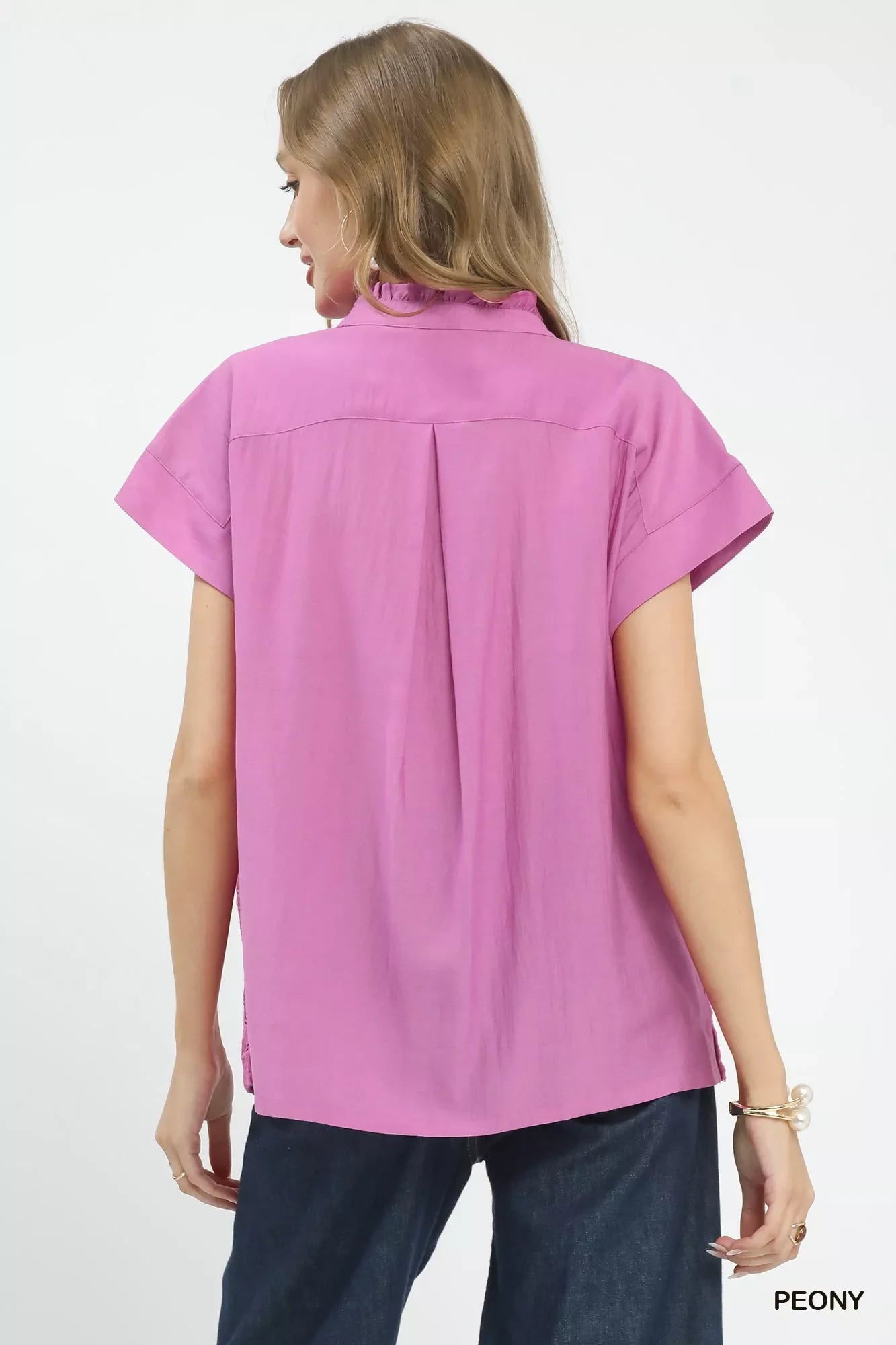 Umgee Lace Button-Front Top