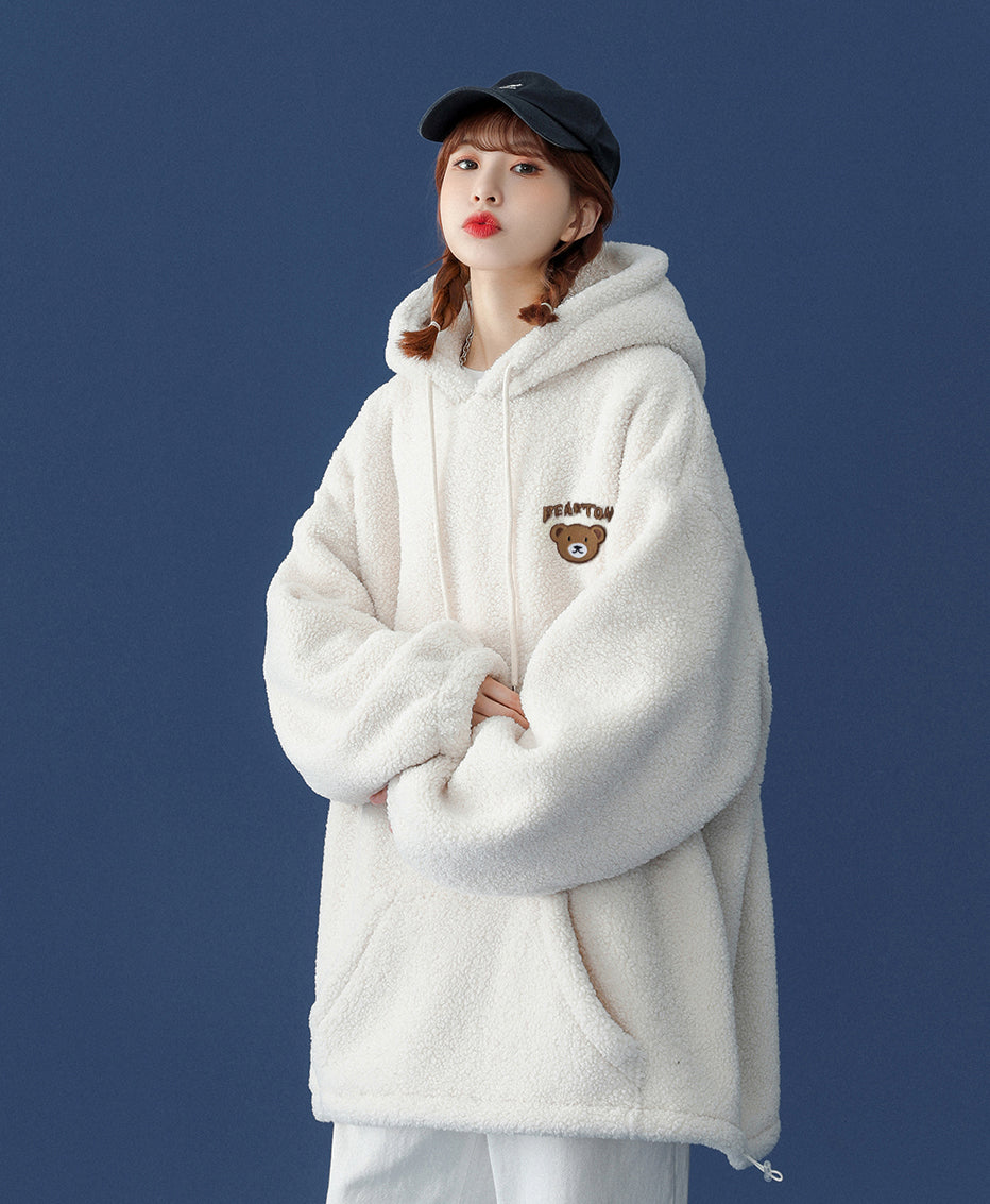 Women's Furry Teddy Bear Hoodie