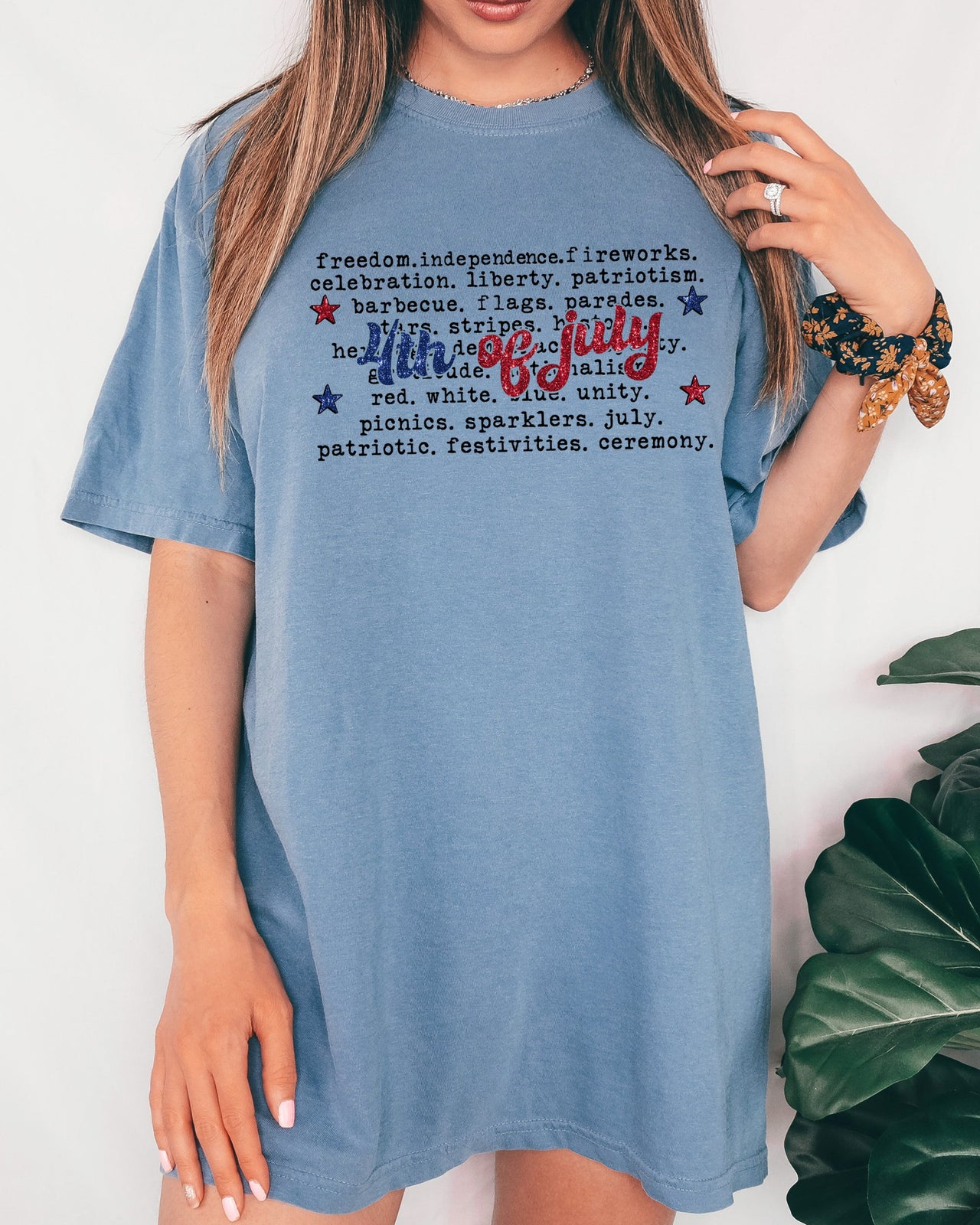 4th of July America USA Retro Patriotic Independence Day Fourth of July Comfort Colors Tee