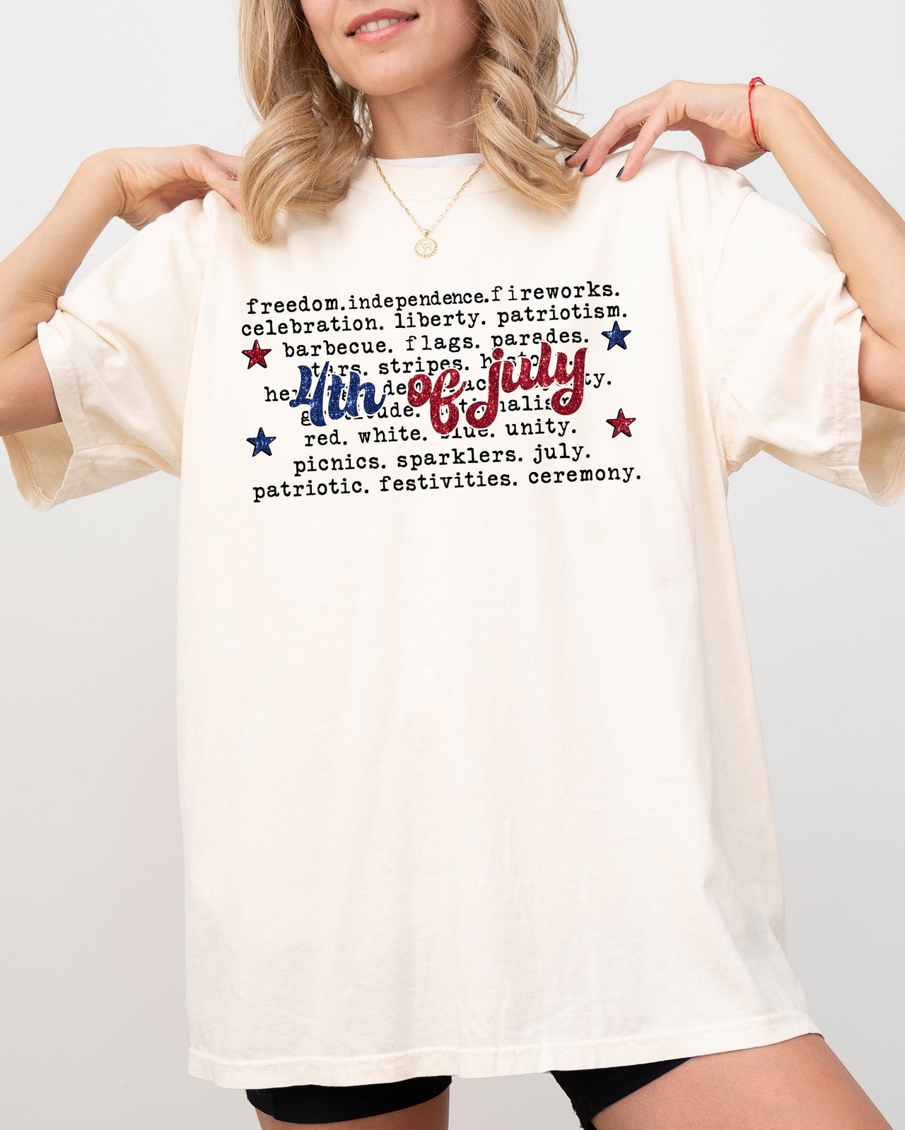 4th of July America USA Retro Patriotic Independence Day Fourth of July Comfort Colors Tee