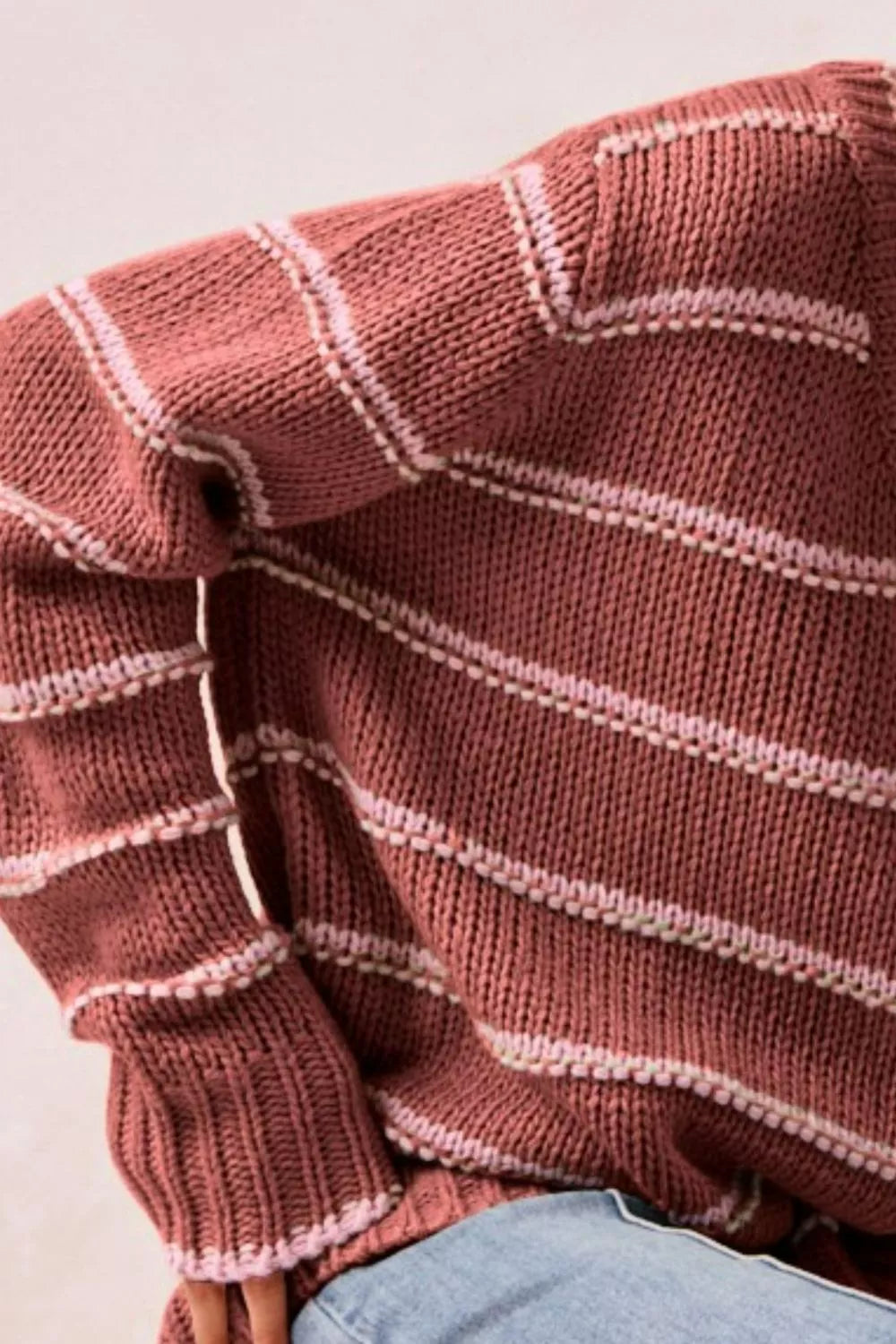 BiBi Striped Long Sleeve Sweater