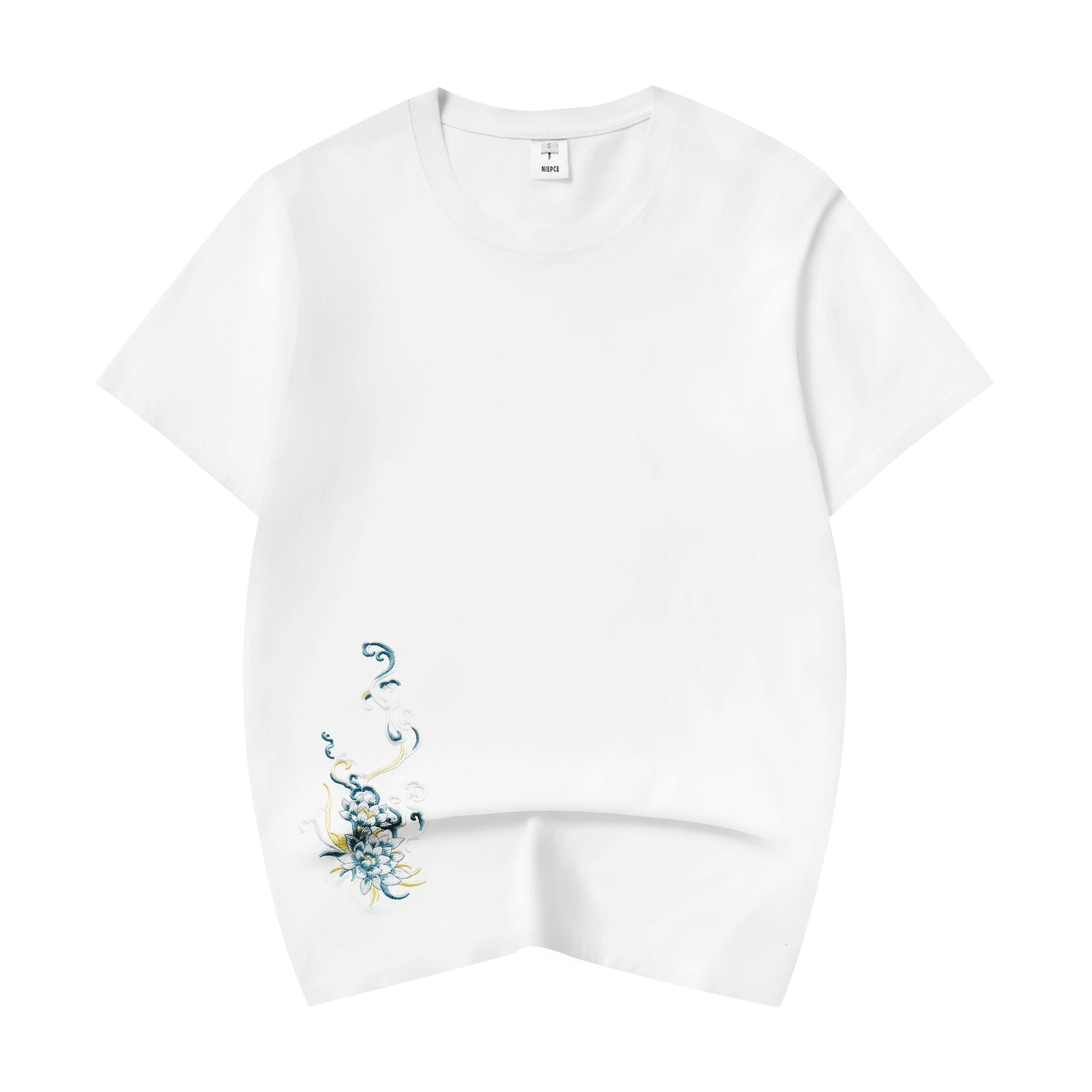 ET517 Blue Kirin Embroidered Tee