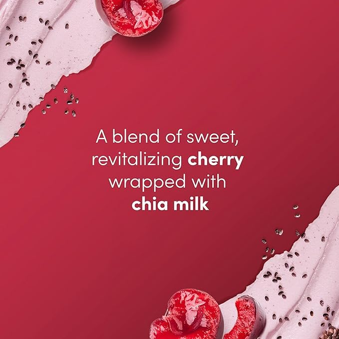 Dove Cherry & Chia Milk Body Scrub Exfoliates and Deeply Nourishes for Smooth, Radiant Skin 15 oz