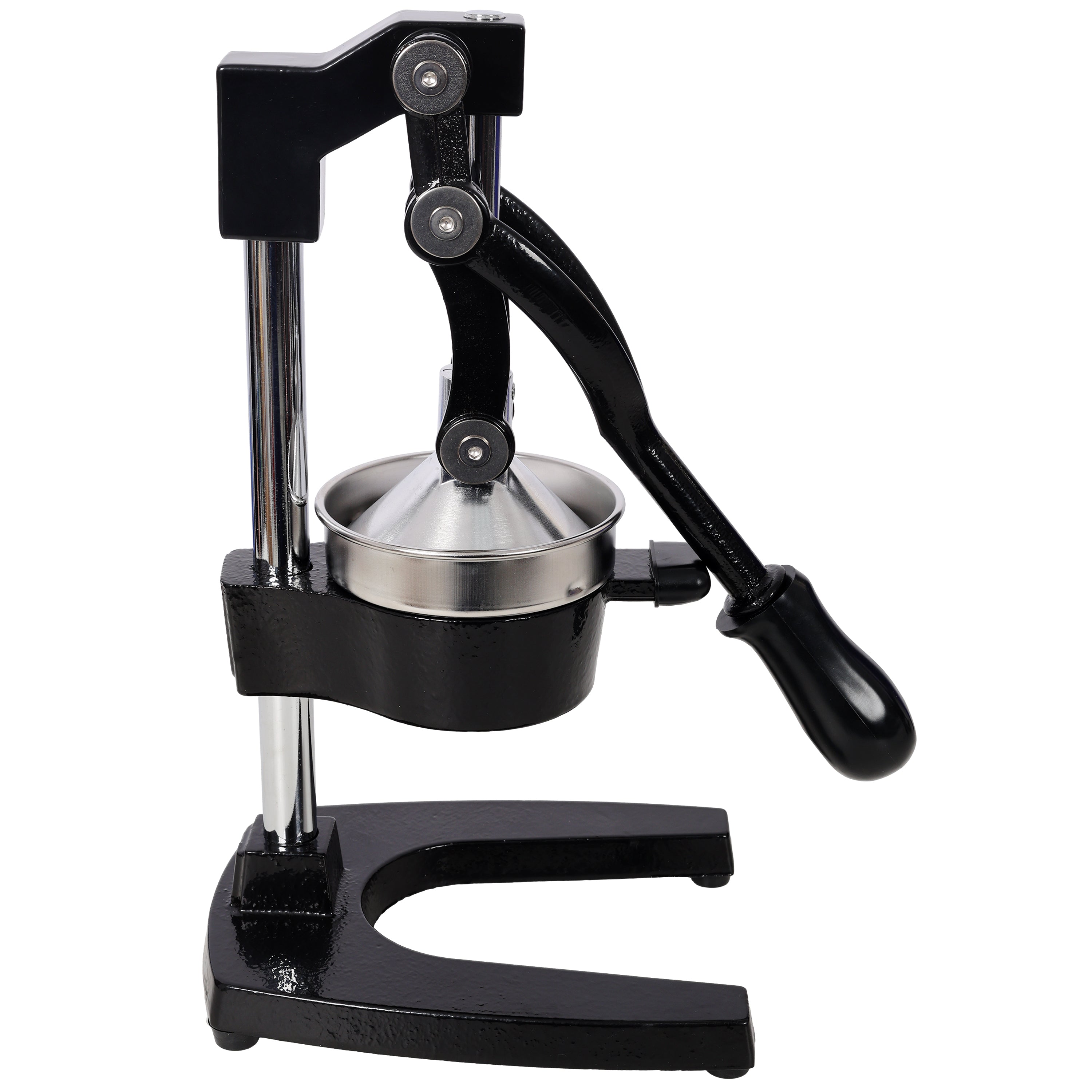 Cast Iron Citrus Juicer , Extra-Large Commercial Grade Manual Hand Press , Heavy Duty Countertop Squeezer for Fresh Orange Juice ,Black Color