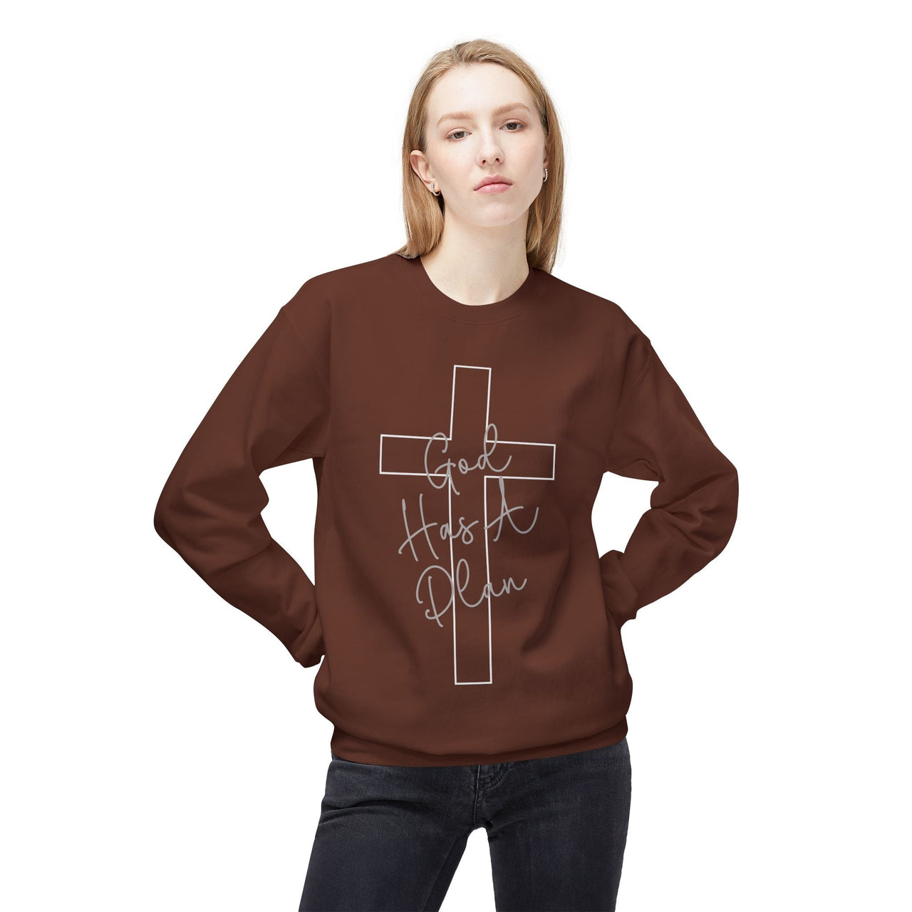 God Has a Plan Crewneck Sweatshirt – Jeremiah 29:11 Christian Pullover