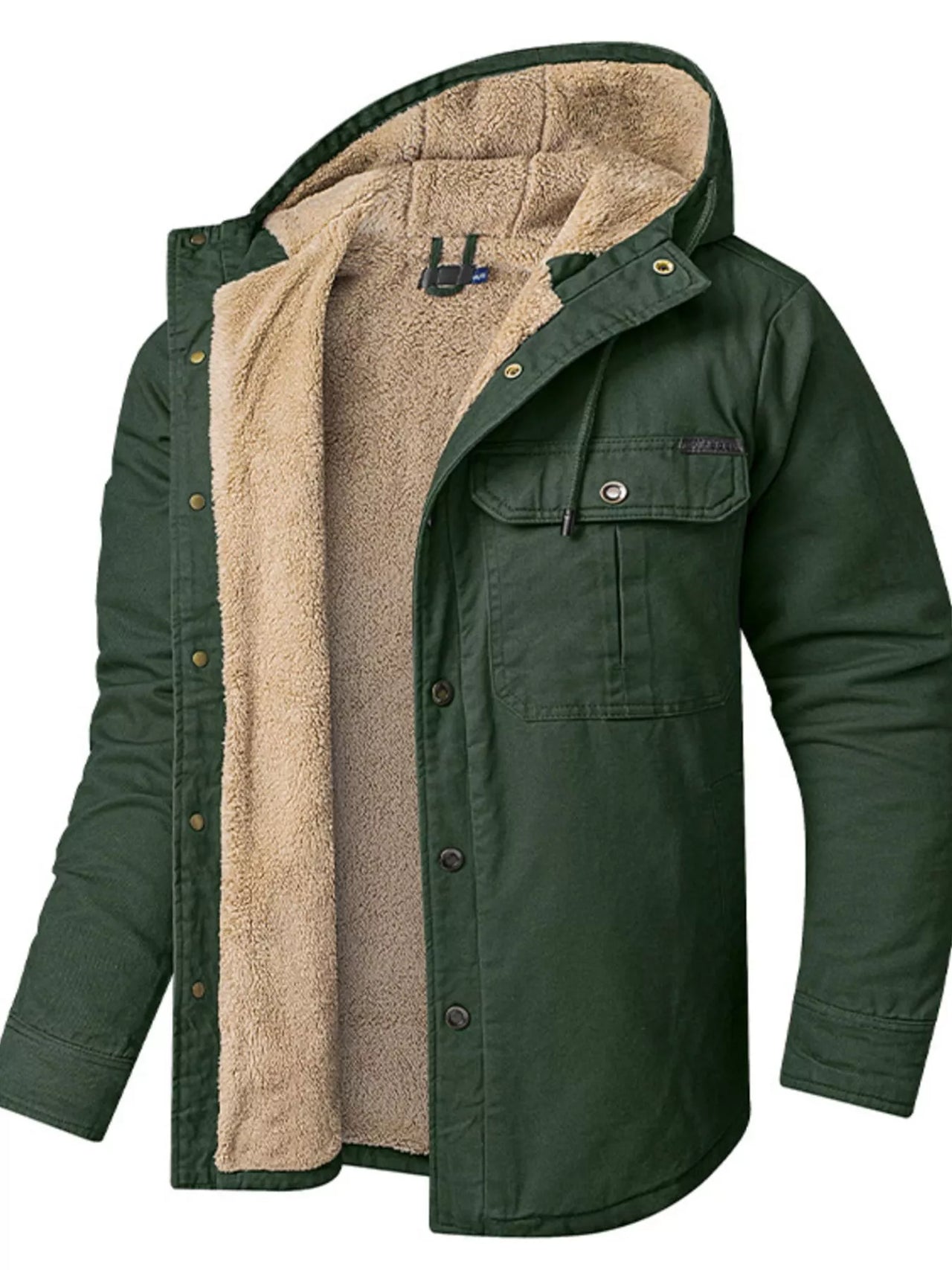 Men's Sherpa Lined Hooded Jacket