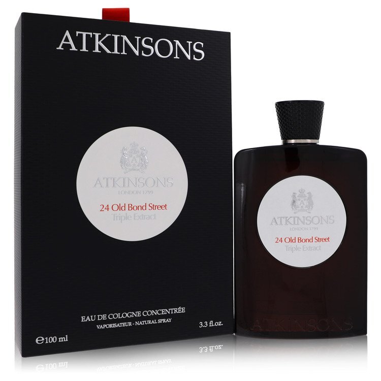 Atkinsons 24 Old Bond Street Triple Extract Eau de Cologne Concentree Spray 3.3 oz for Men