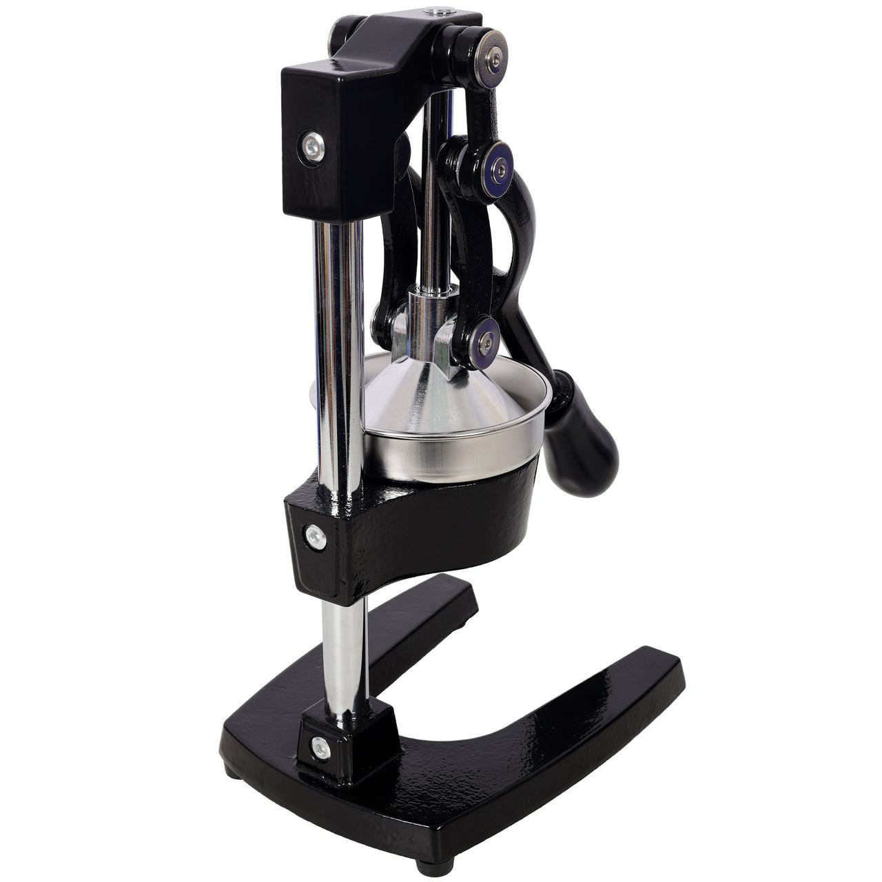 Cast Iron Citrus Juicer , Extra-Large Commercial Grade Manual Hand Press , Heavy Duty Countertop Squeezer for Fresh Orange Juice,Black Color