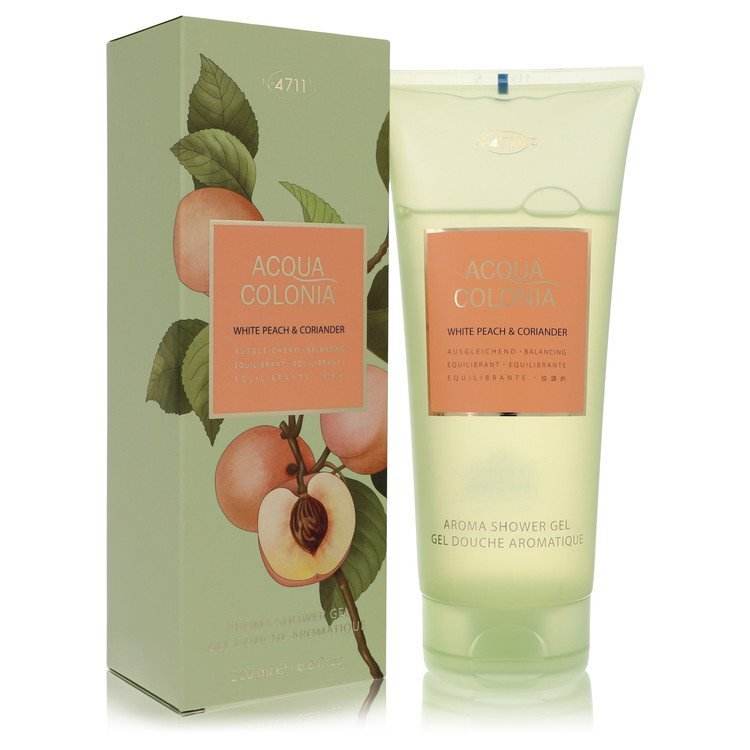 4711 Acqua Colonia White Peach & Coriander Shower Gel 6.8 oz for Unisex
